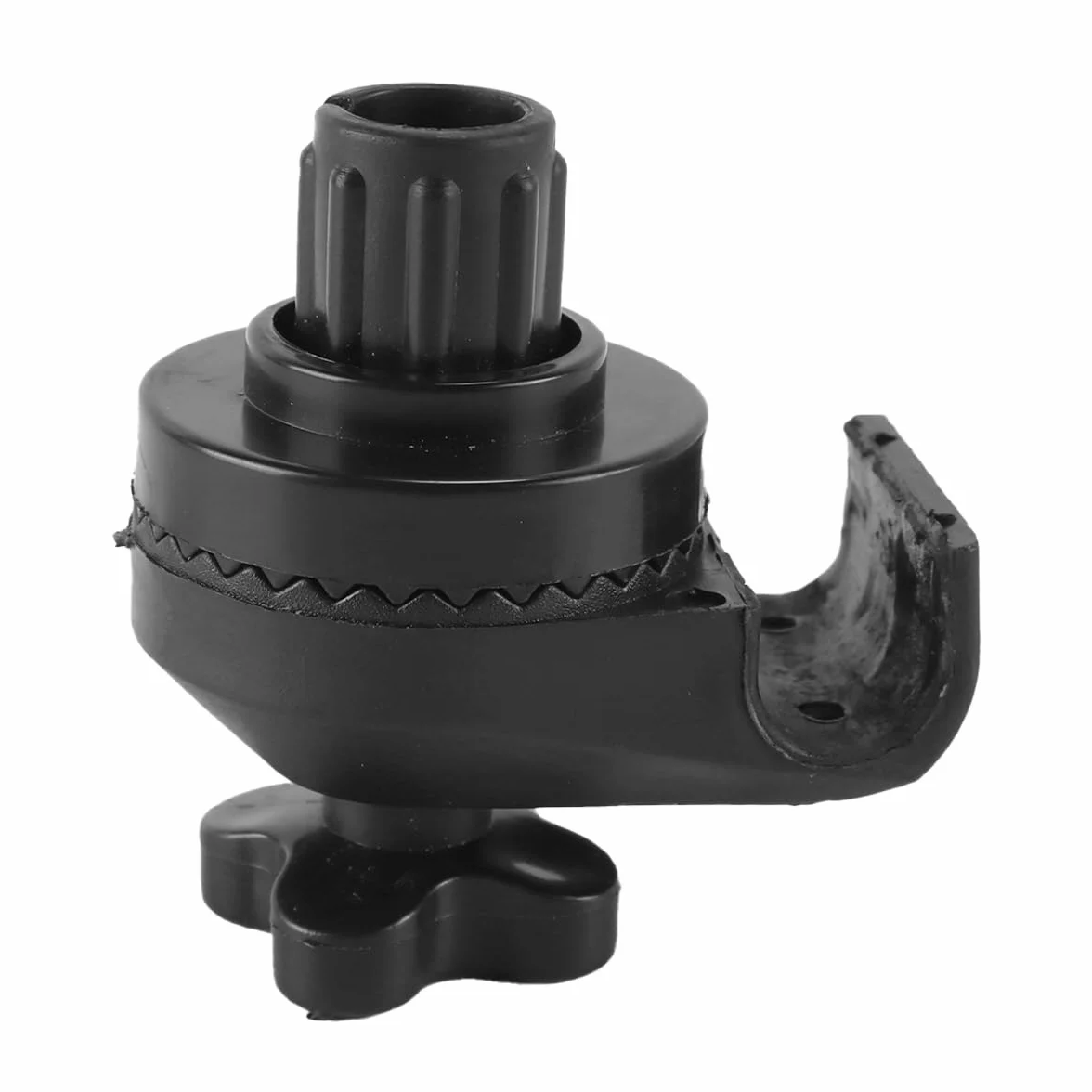 Alnicov Set di 2 Accessori per Altalena, raccordi in plastica, staffe di Fissaggio per tettoia da Giardino e Struttura Altalena, Nero