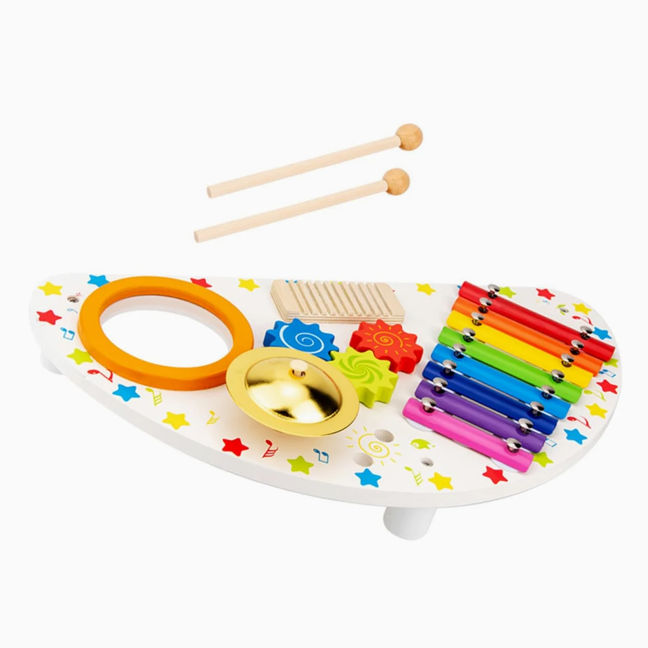 iplusmile Xilofono in Legno per Anni Giocattolo Percussione Educativo Strumento Musicale Sicuro e Durevole Gioco Montessori per Sviluppo Sensoriale e Creatività