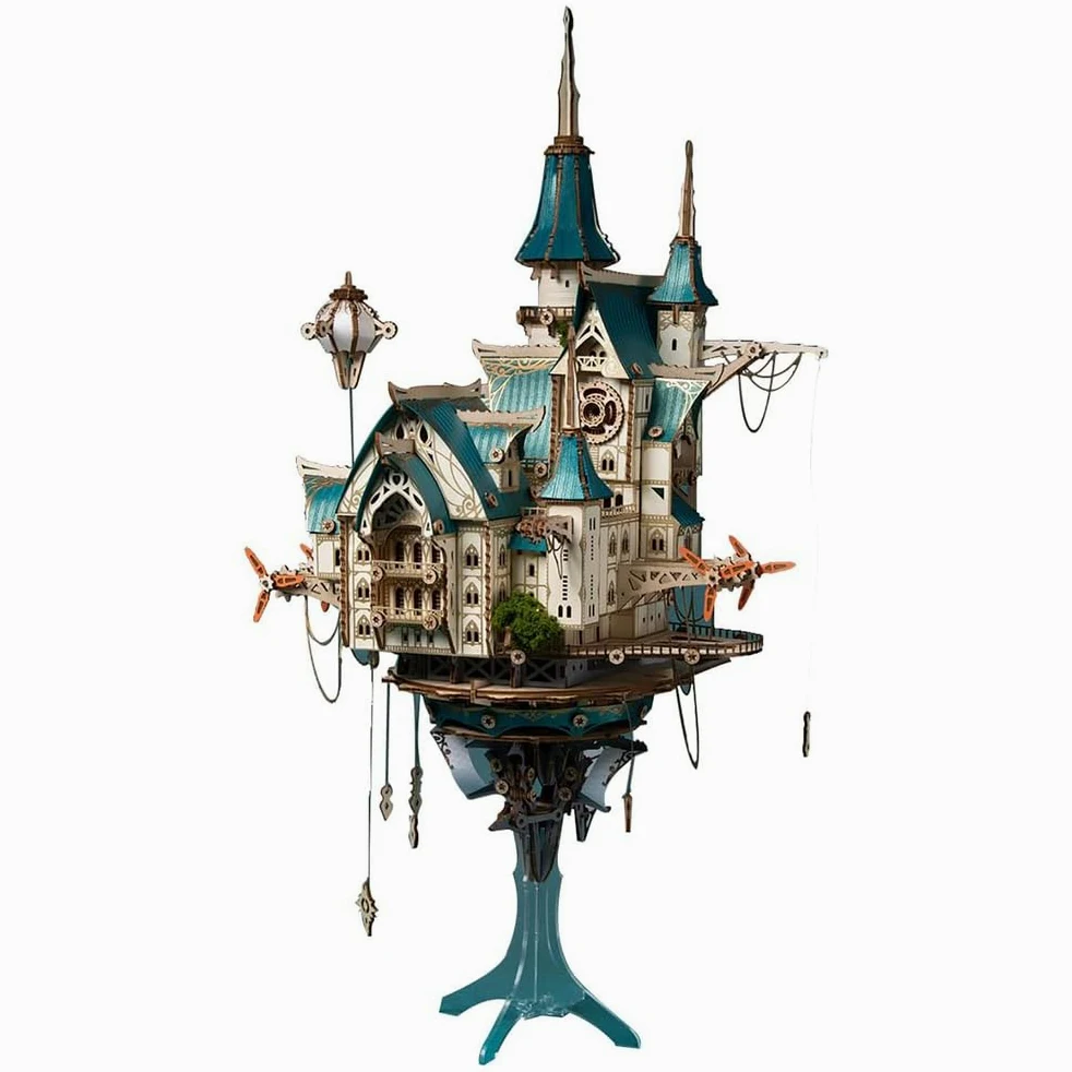 Generico Puzzle 3D in Legno per Adulti, Kit Modello Castello Fantasy da 699 Pezzi da Costruire - Kit Creativi di Ornamenta in Legno a Forma di Castello Ideale Regalo per Gli Appassionati di Puzzle