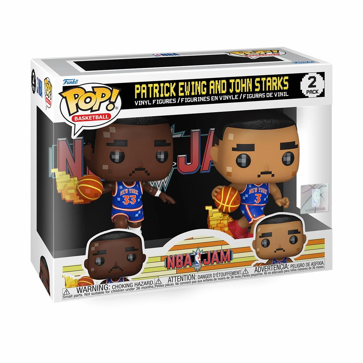 Funko Pop! NBA JAM: Knicks - Patrick Ewing e John Starks - Confezione da 2