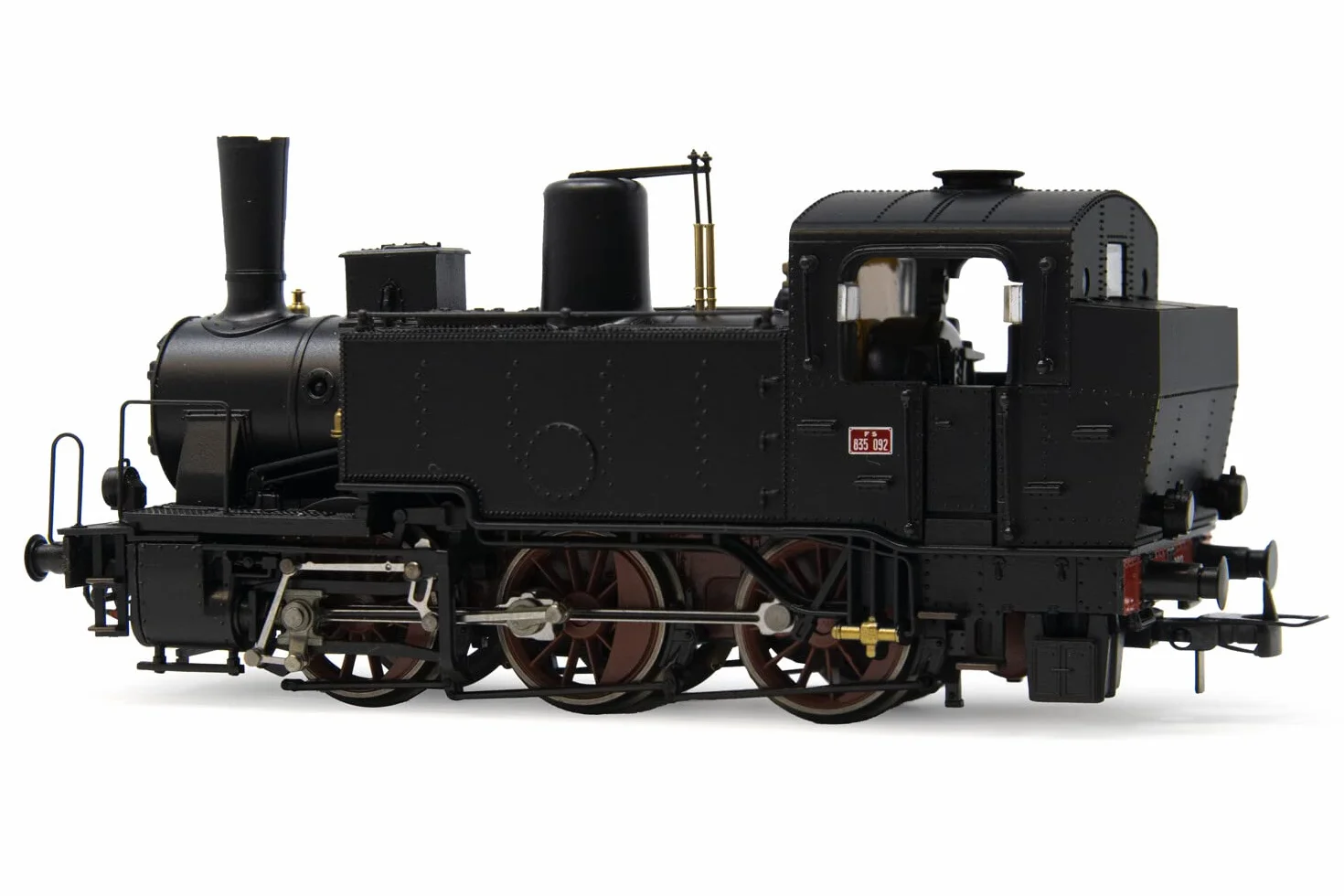 Rivarossi FS locomotiva a vapore Gr. 835 lampade elettriche pompa Westinghouse