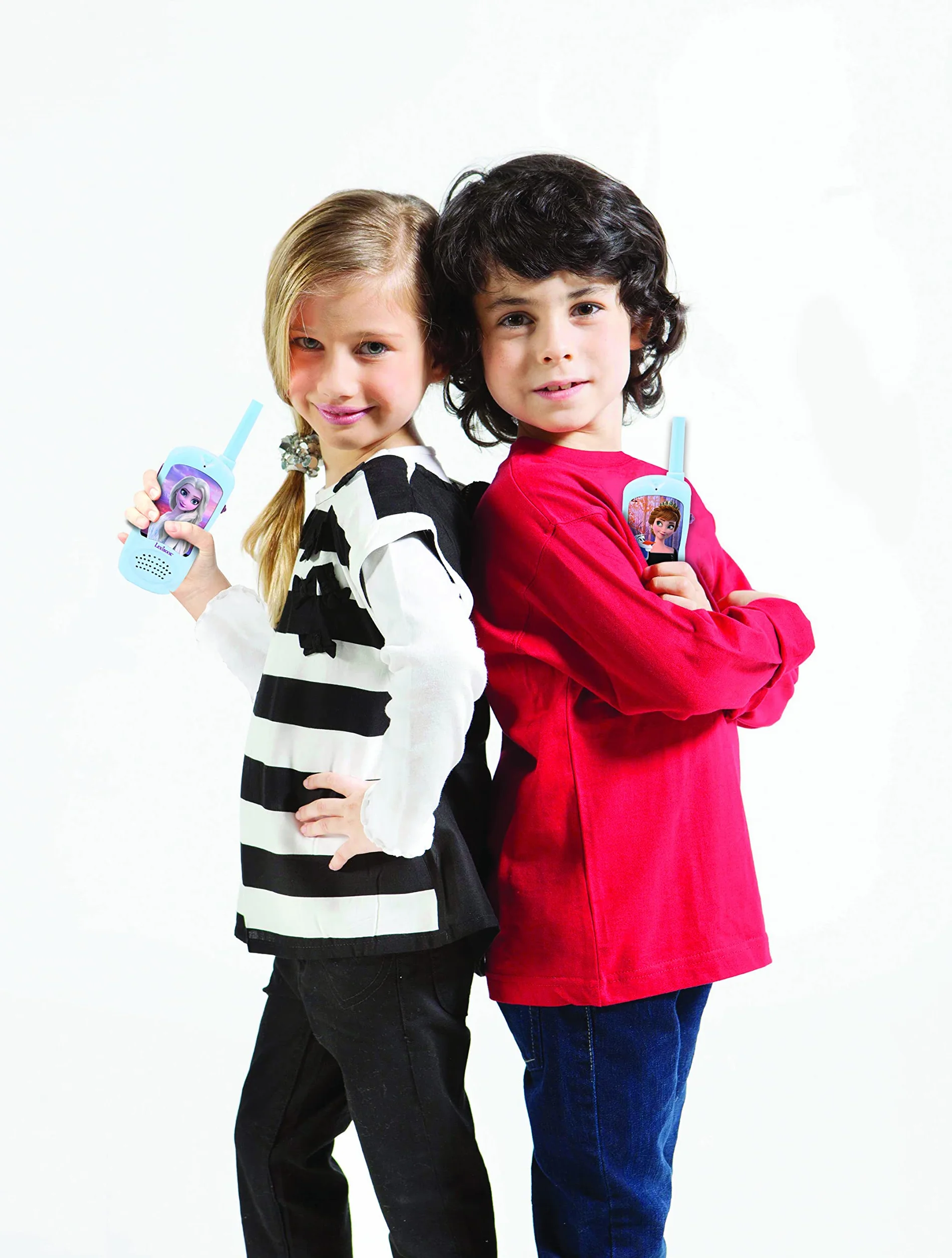 Lexibook Walkie-Talkie Frozen TW11FZ Gioco di Comunicazione per Bambini a Batteria Blu/Viola