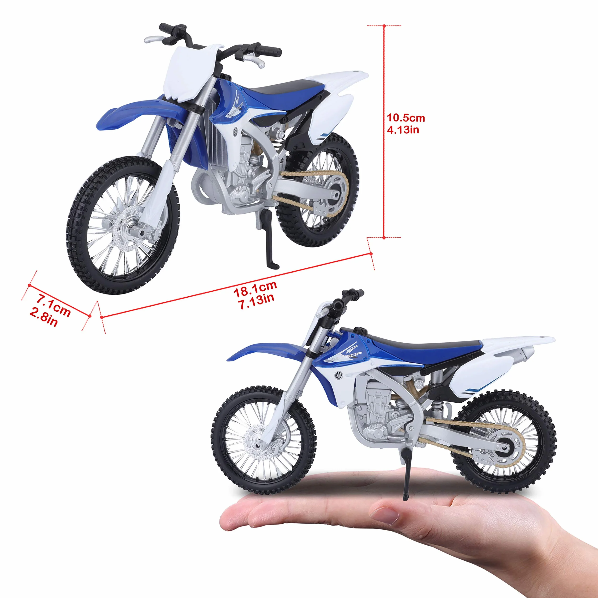 Bburago Maisto Yamaha YZ450F 1:12 Skala