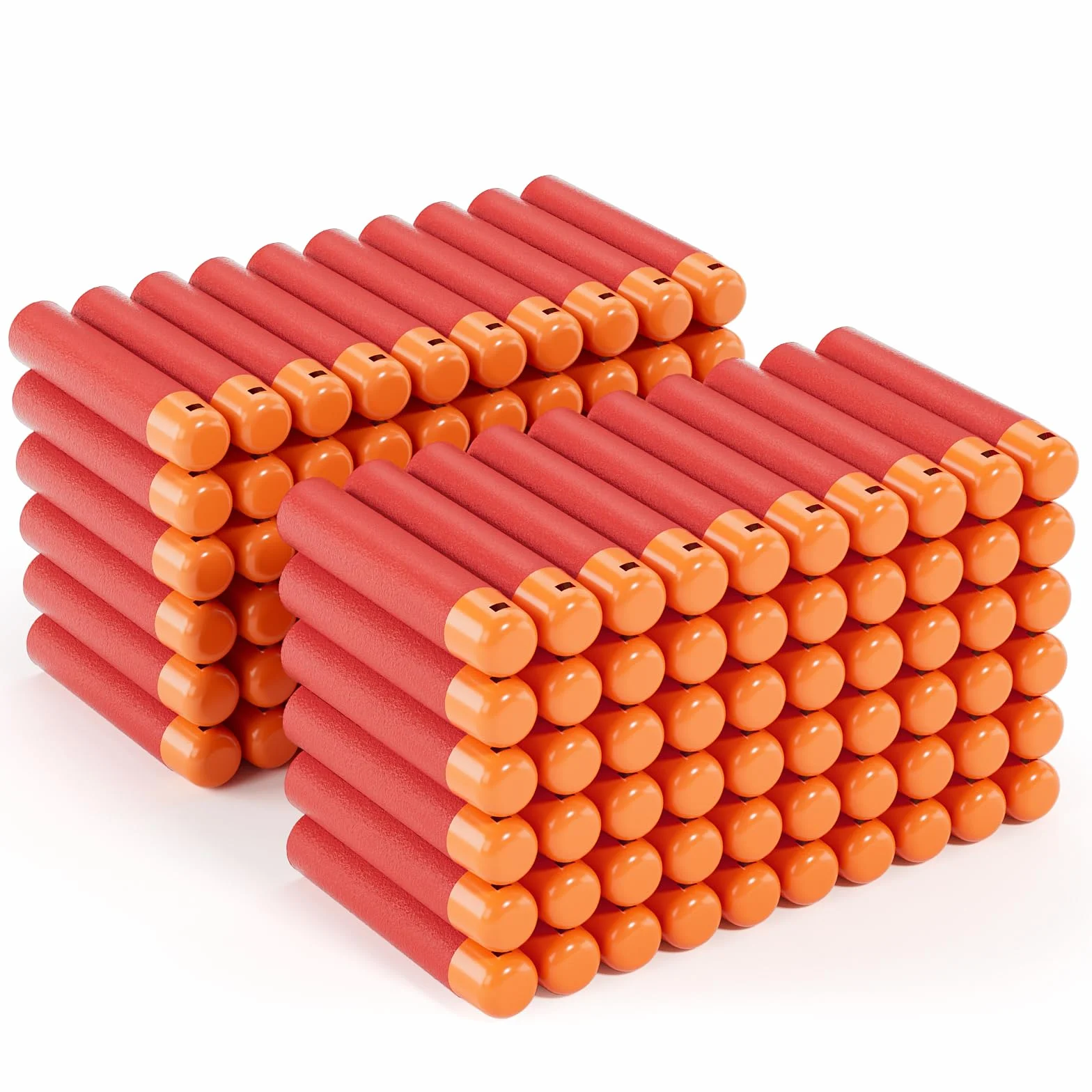 Mega Darts ricariche per Mega Guns, 120 freccette in schiuma rosse (9,5 x 2 cm)