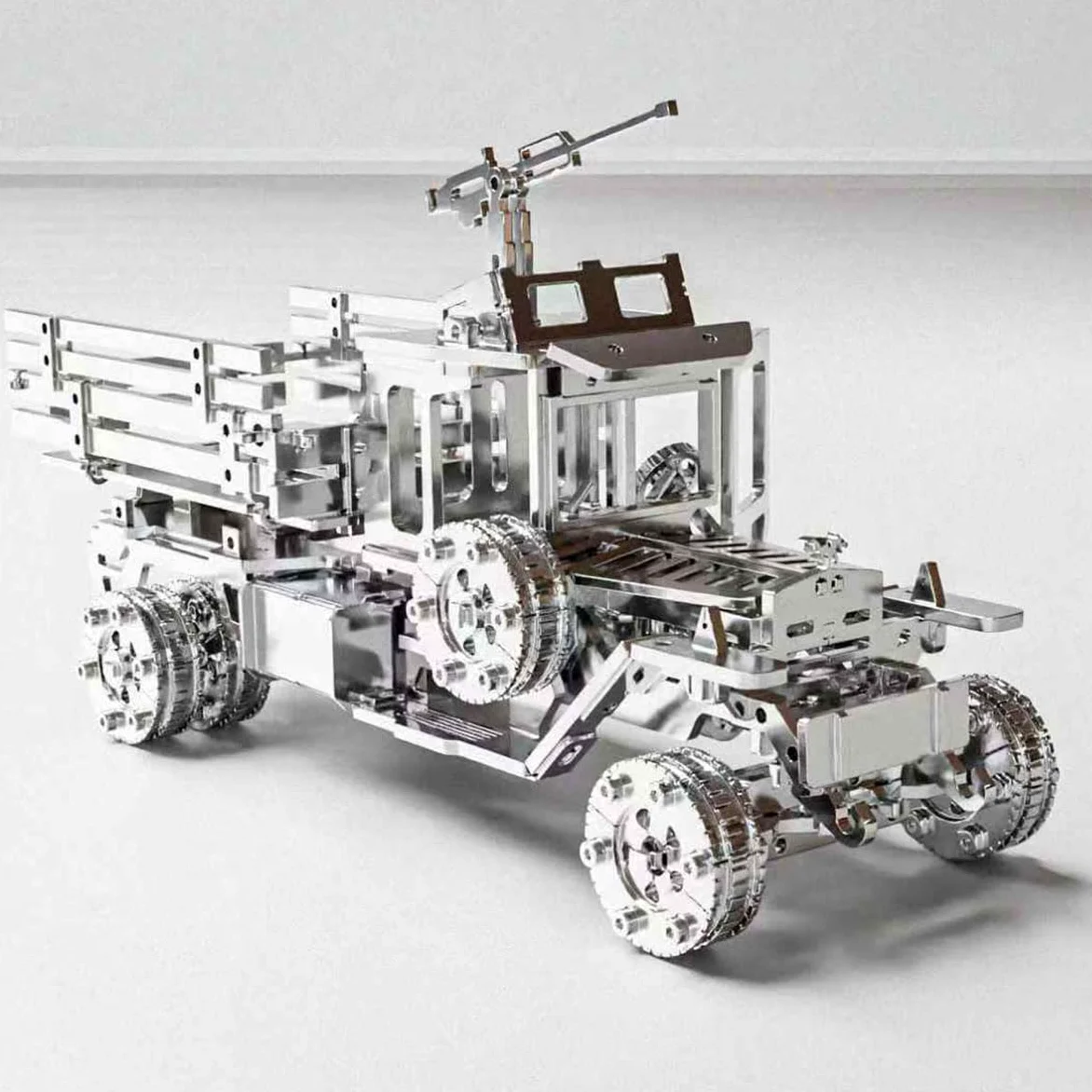WYFTOY 3D Steampunk Meccanico Metallo Assemblaggio Modello Kit STEM Educativo Warflare Combattimento Camion Assemblaggio FAI DA TE Set di Costruzione per Adulti