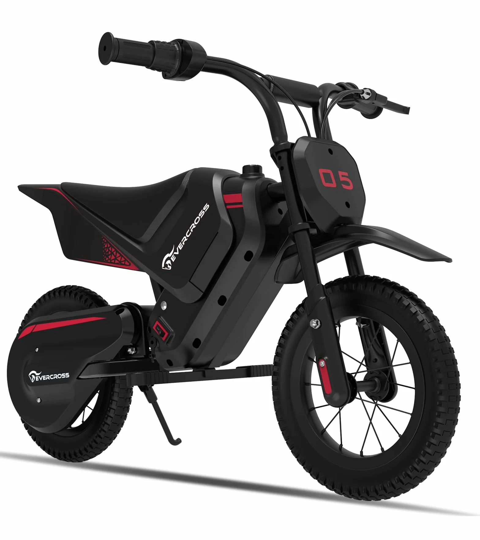 EVERCROSS EV05M Motocicletta Elettrica per Bambini, E-Moto da 150 W, Modalità Velocità 8/16 km/h e Motocicletta Elettrica a Lungo Raggio da 15 km, Moto Cross da 12'' per Bambini