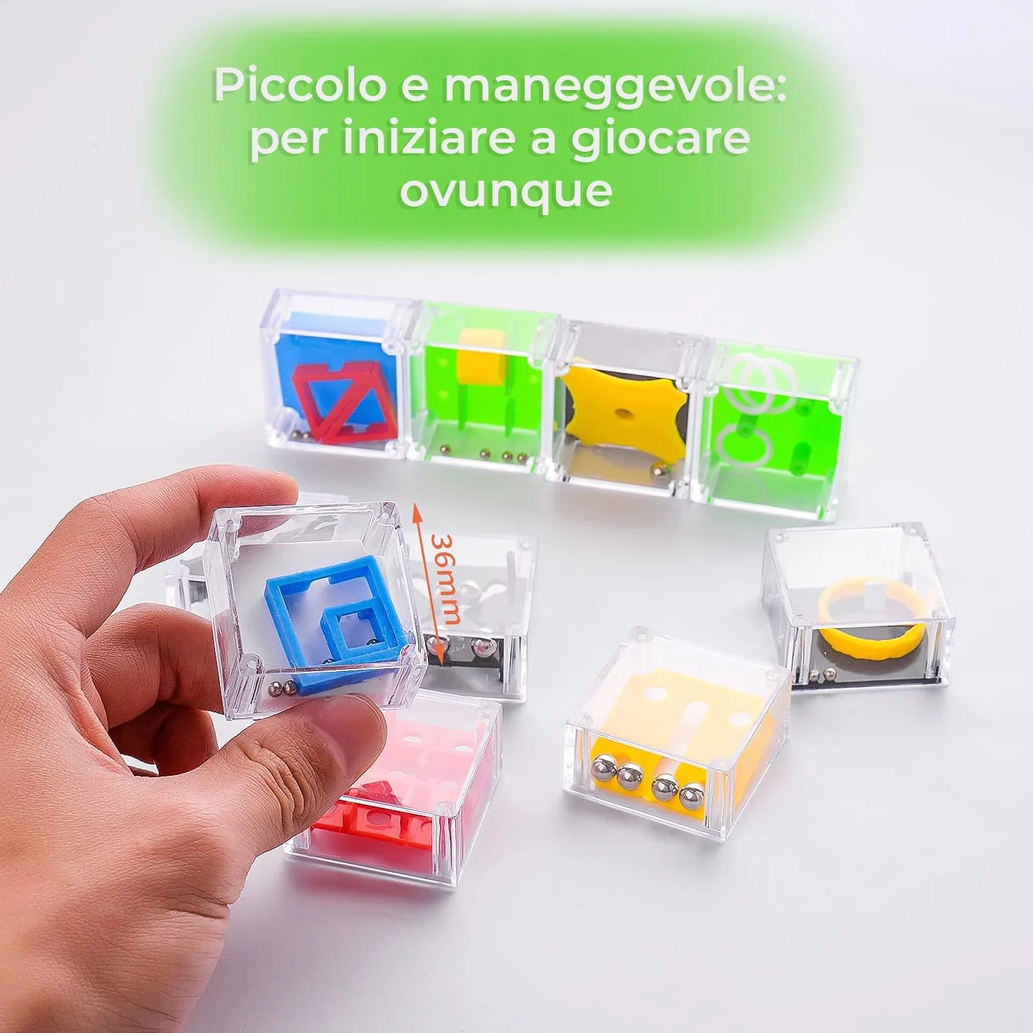 Magicat Set 10 Cubi Rompicapo Puzzle per Bambini e Adulti