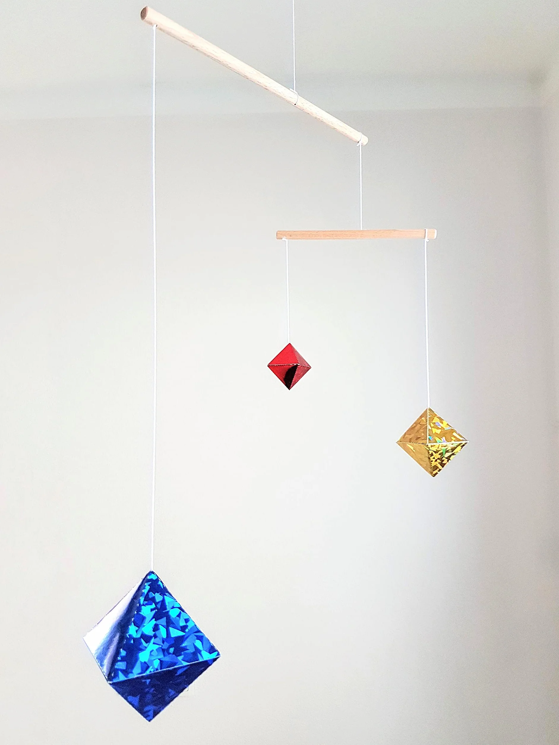 Set of 5 Montessori inspired mobiles - Black and white mobile, Orange Gobbi, Dancers, Octahedron, Rainbow. Montessori mobile. Baby mobile. Hanging mobile. Crib toy.