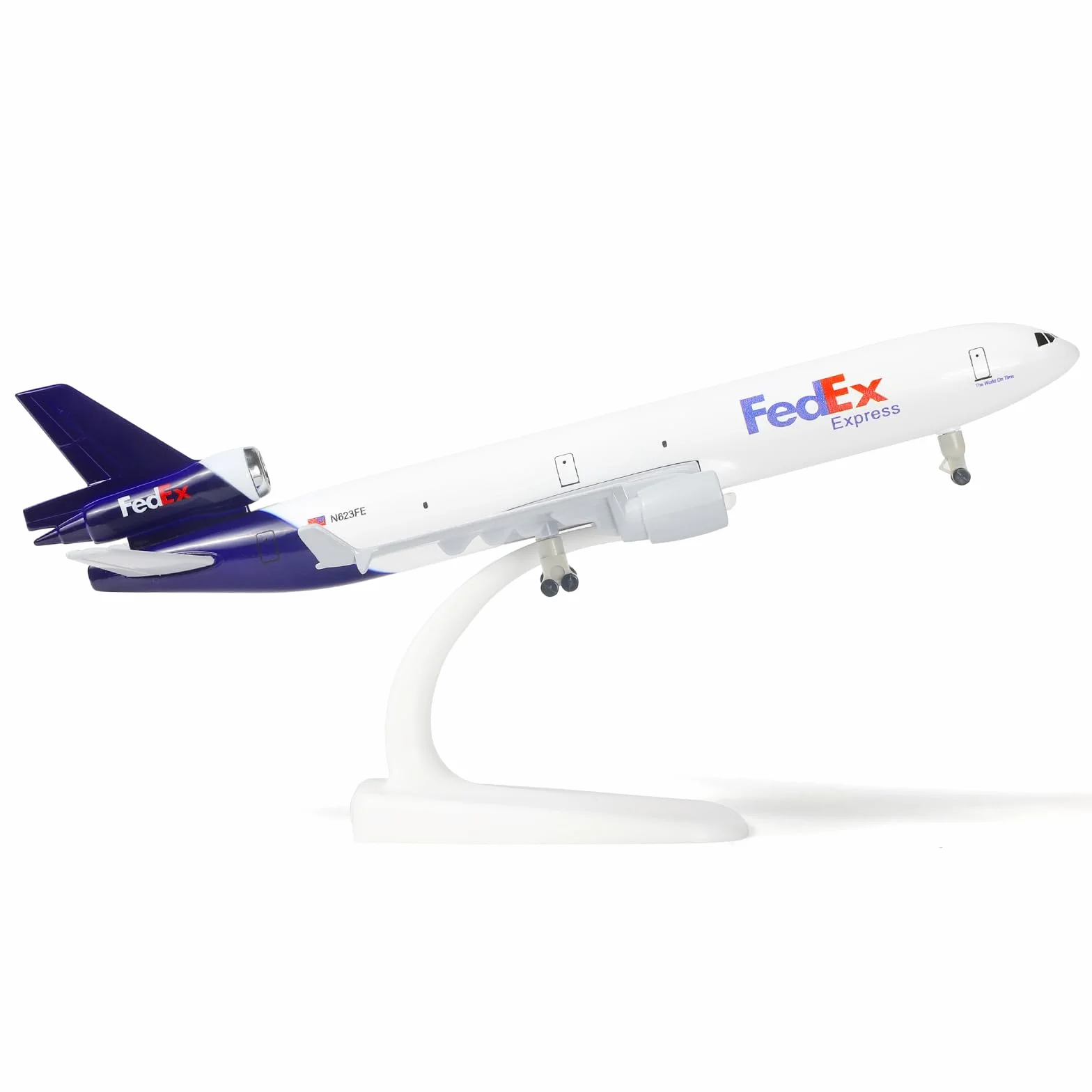 Modellino di aereo in metallo pressofuso FedEx MD-11 - 21,1 cm cargo per adulti e collezioni