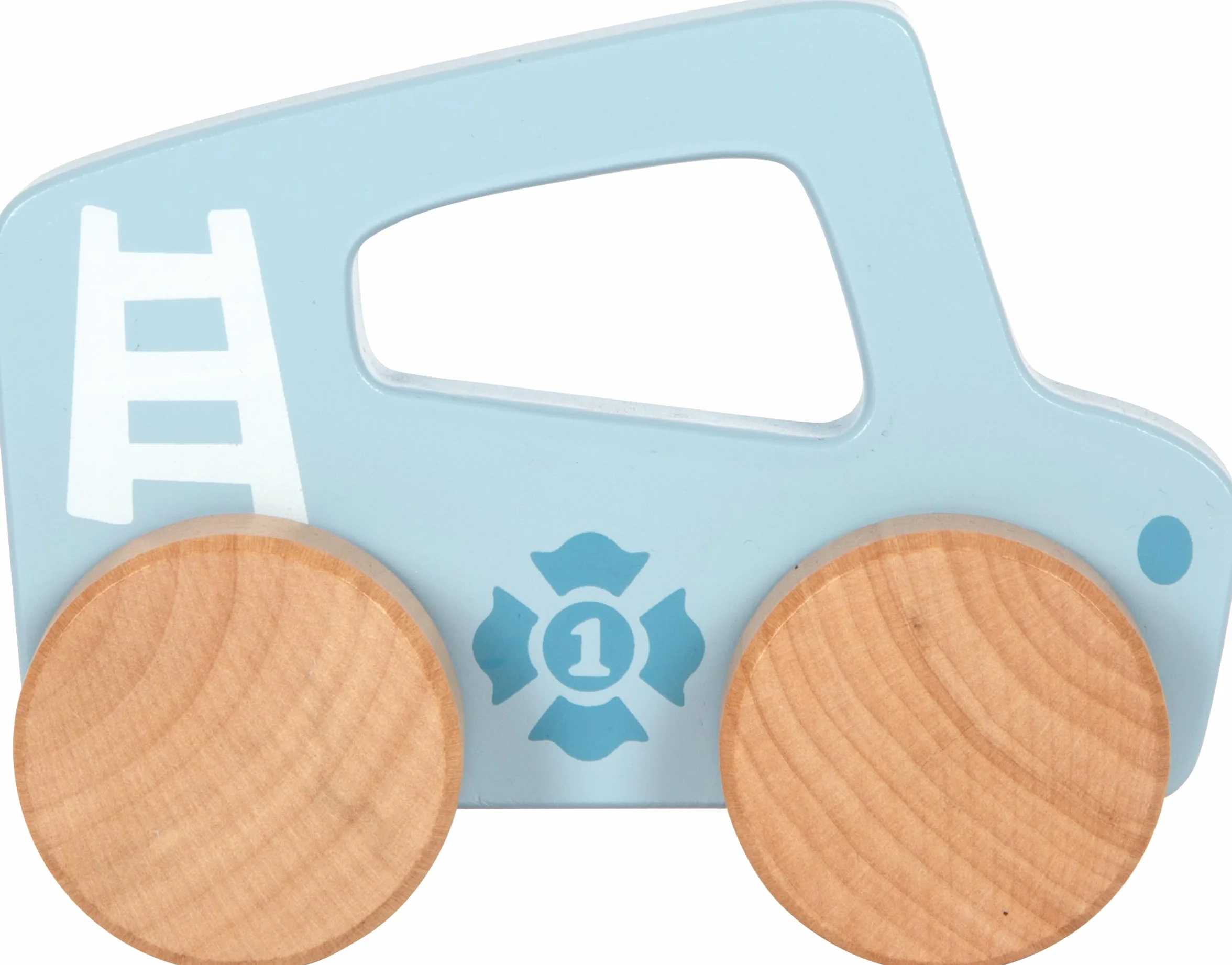 Small Foot automobilina Blu in Legno 2 in 1 per la motricità dai 6 Mesi