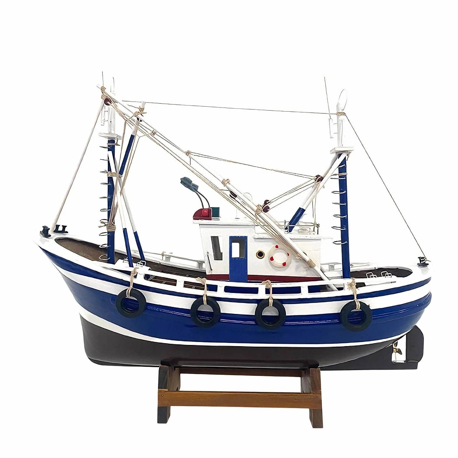 YLME Modellino di Barca da Pesca Ornamento Nautico A Forma di Nave | Realizzato A Mano Decorazioni Costiere E Marittime Per Soggiorno, Ufficio, Mensole, Regalo Per Gli Amanti Dell'oceano.