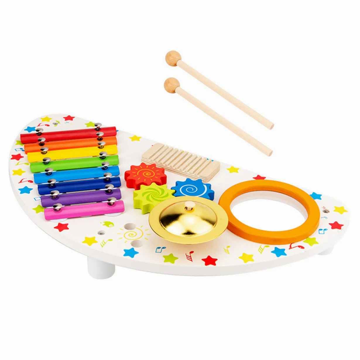 Giocattolo Musicale Xilofono in Legno Set 1 per Ragazzo Ragazza | Gioco Educativo, Intrattenimento per Feste, Sviluppa Ritmo, Interazione Genitore-figlio
