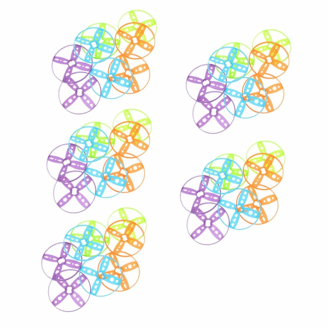 40 Dischi Colorati Set Supplementare Compatibile con Giocattoli Mano e Piede per Giochi Sportivi Allaperto e Adulti Colore Casuale