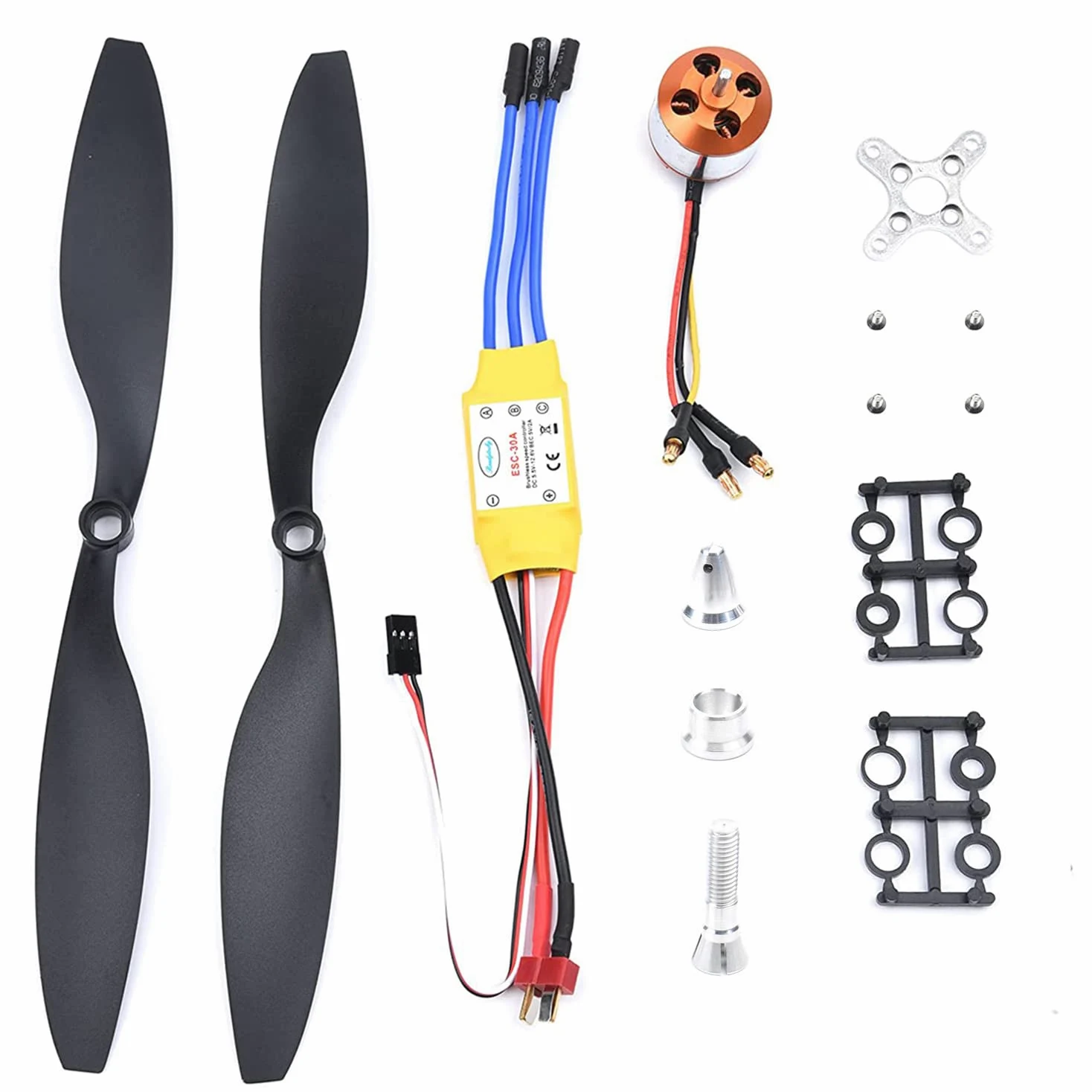 YoungRC A2212 1000KV Motore Brushless + 30A ESC Regolatore di Velocità Elettrico + 1045 Elica CW CCW Kit per RC Multicopter Quadcopter