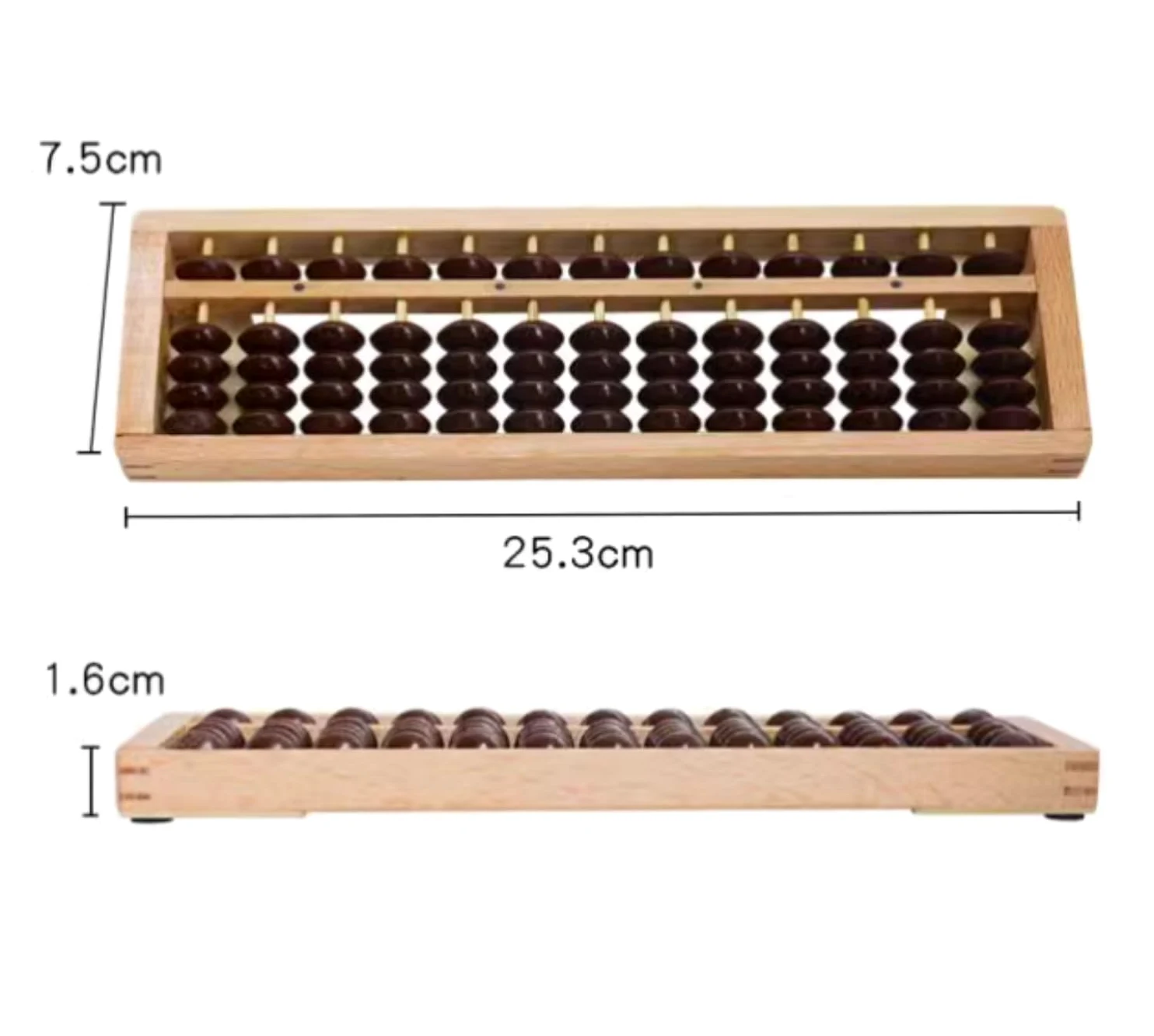 Abaco Pallottoliere Robusto Abacus 13 Cifre Calcolatrice Strumento di Conteggio Apprendimento della Matematica Principianti for L'istruzione Scolastica Abaco Scuola Tradizionale