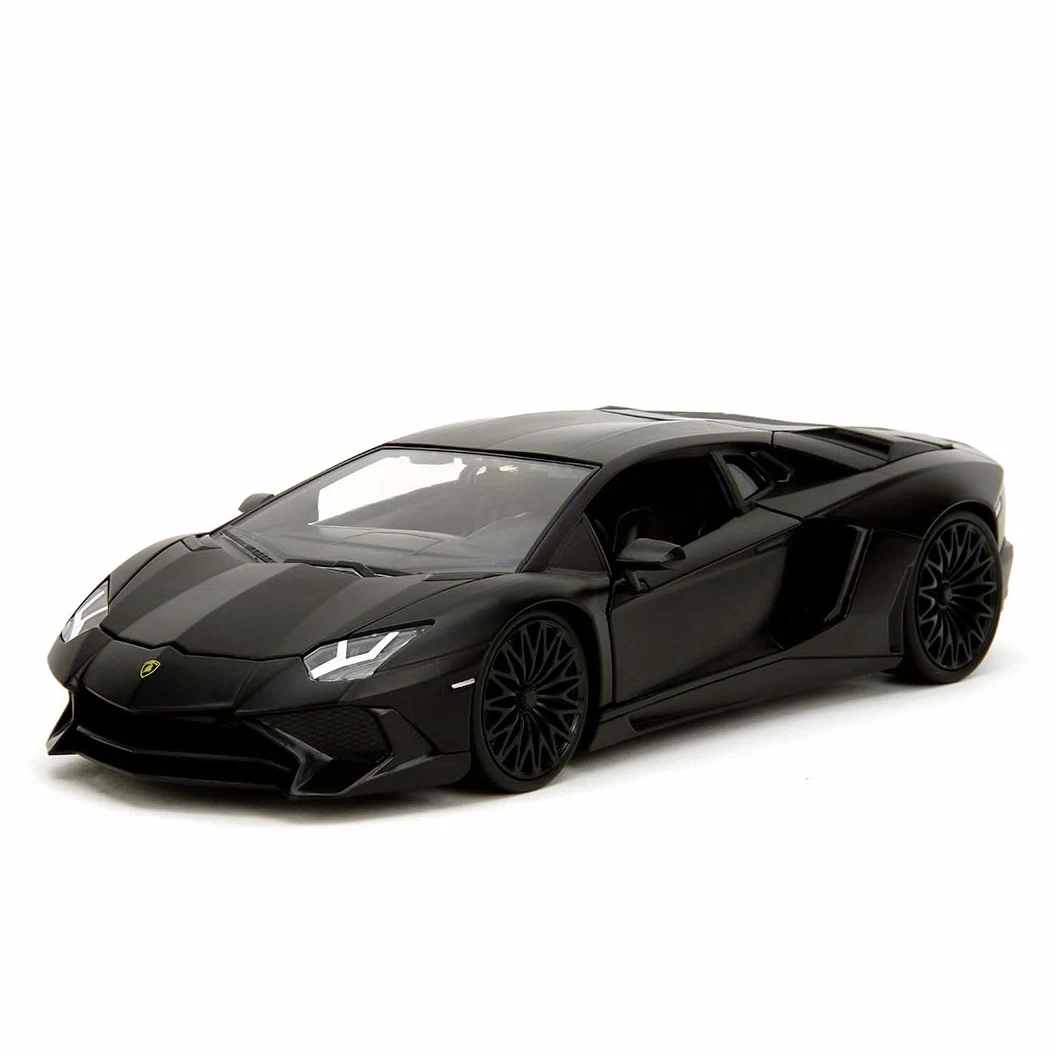 Fast & Furious JADA Toys SHAW'S LAMBORGHINI AVENTADOR modellino auto pressofuso, giocattoli per bambini e adulti, veicolo da collezione e da gioco, nero