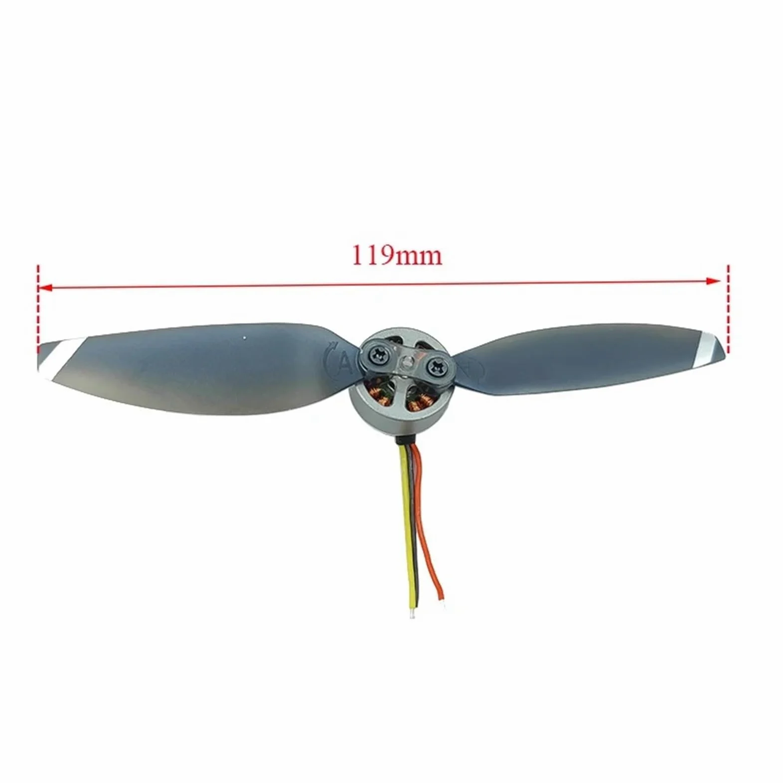 3 pezzi 2500KV Mini 18mm motore brushless ad alta velocità set for RC Drone FPV UAV modello di aeromobile per generatore fai da te(Motor A Propeller)