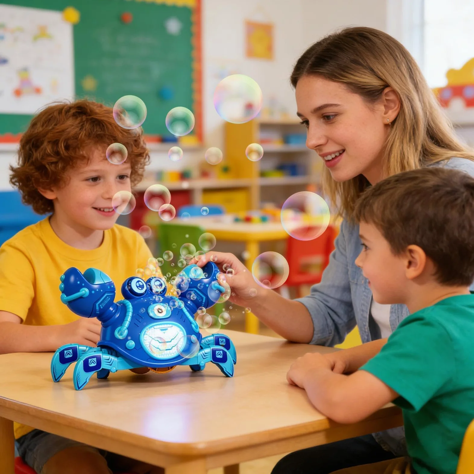 Giocattolo Strisciante Con Telecomando Interattivo Elettrico Ricaricabile | Granchio Rimbalzante Divertente a Bolle per Bambini Bambine Ragazzi Ragazze Casa Scuola Esterno Campeggio