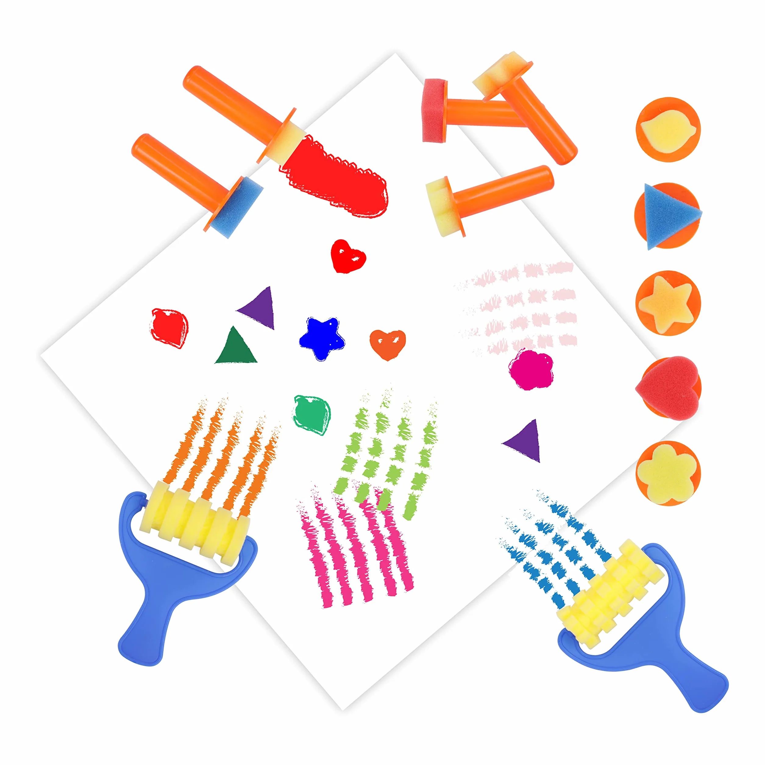 BLOT Colori a Dita per Bambini Lavabili Pitture Dita Bambini Non Tossico con Spugna Pennelli Tavolozza per Dipingere Apprendimento Precoce Disegno Regalo