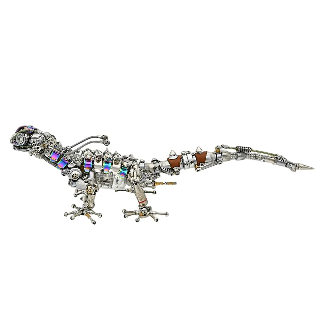 Puzzle 3D in metallo per adulti, stile steampunk, meccanico, articolato, lucertola bionica, kit fai da te, con sistema di bio-luce, decorazione creativa e regalo per adulti (1000 pezzi)