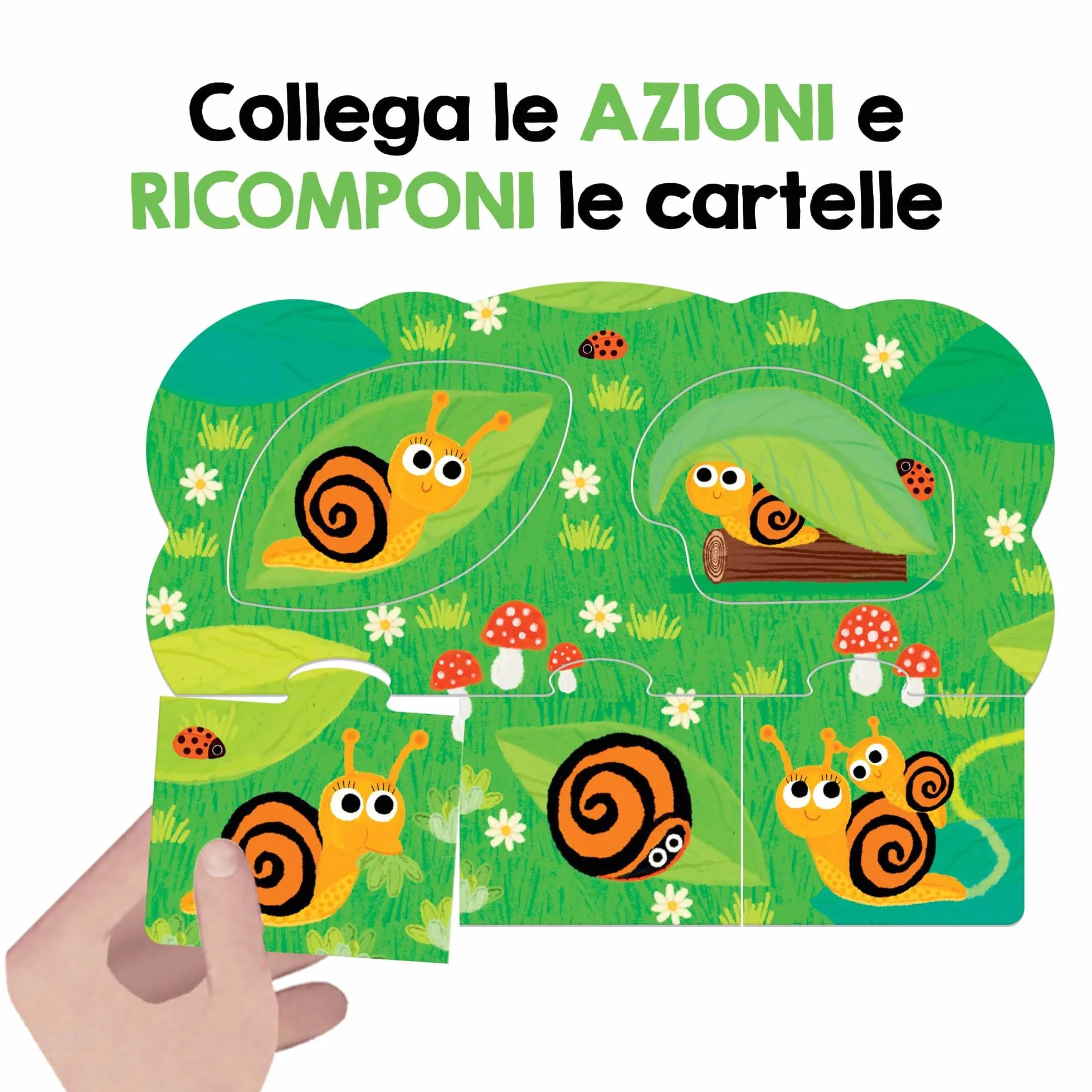 HEADU Chi Cosa Dove Giochiamo a Parlare Con Gli Animali Giochi Educativi 2-5 Anni Sviluppo Linguaggio Bambini Gioco Didattico