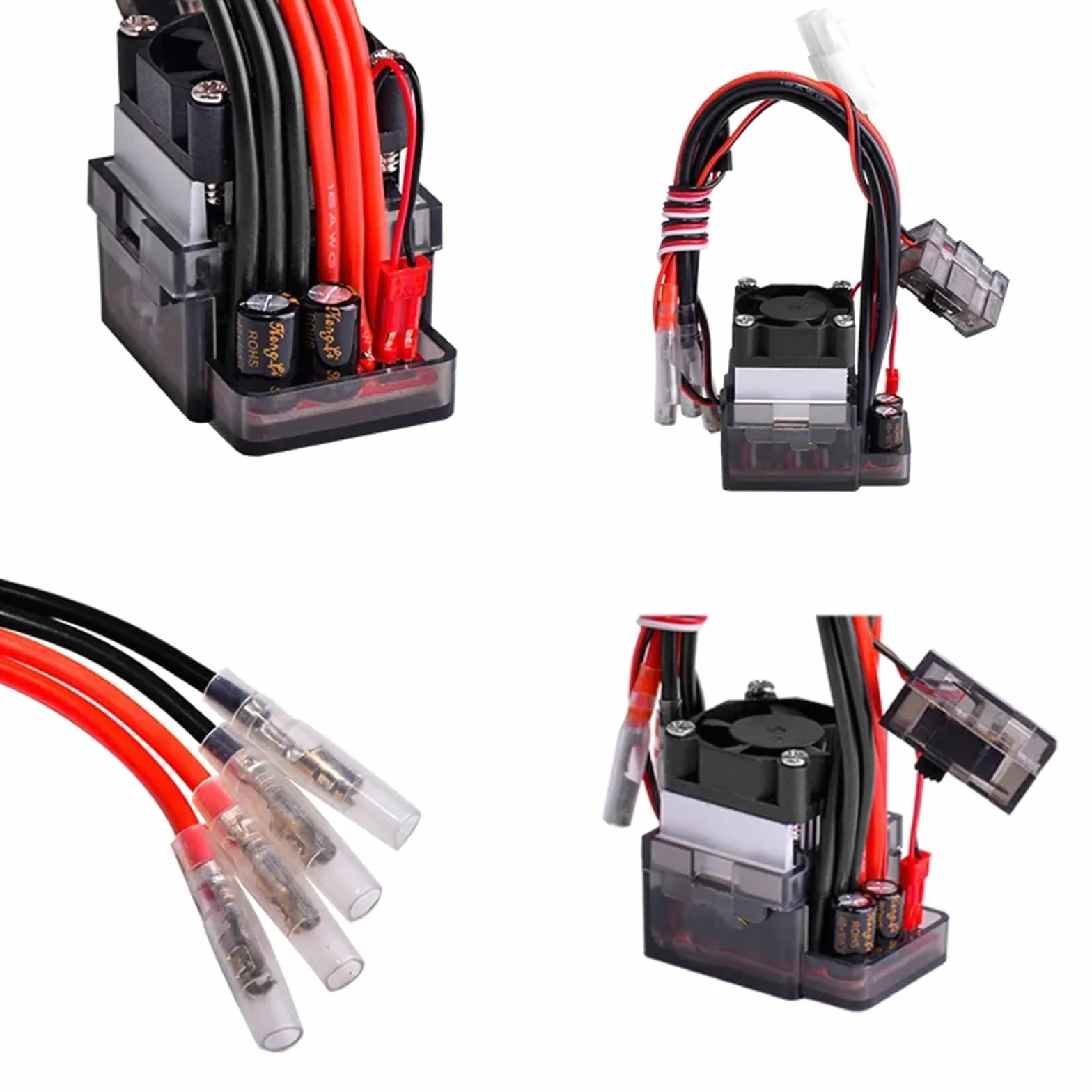 Per 7.2-16V Spazzolato Alta Tensione ESC 320A Regolatore Velocità Ventola RC Auto Modello Camion Accessorio Modificato Ricambio Fuoristrada Veicoli ESC RC