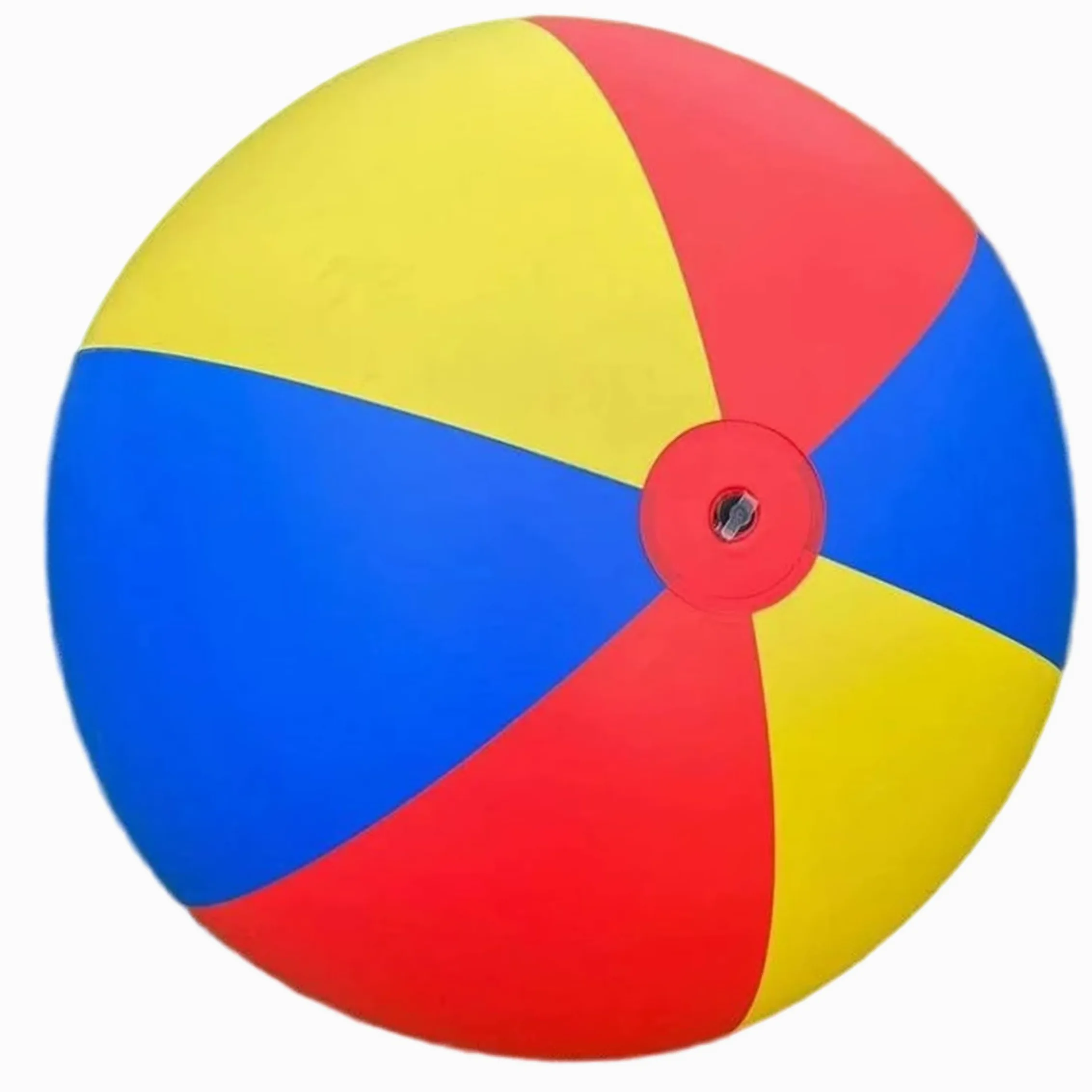 Palla gonfiabile gigante, pallone da spiaggia gonfiabile gigante, palline da gioco in morbido PVC per divertimento in famiglia all'aperto, rosso/giallo/blu, 100 cm/39, 37 pollici.