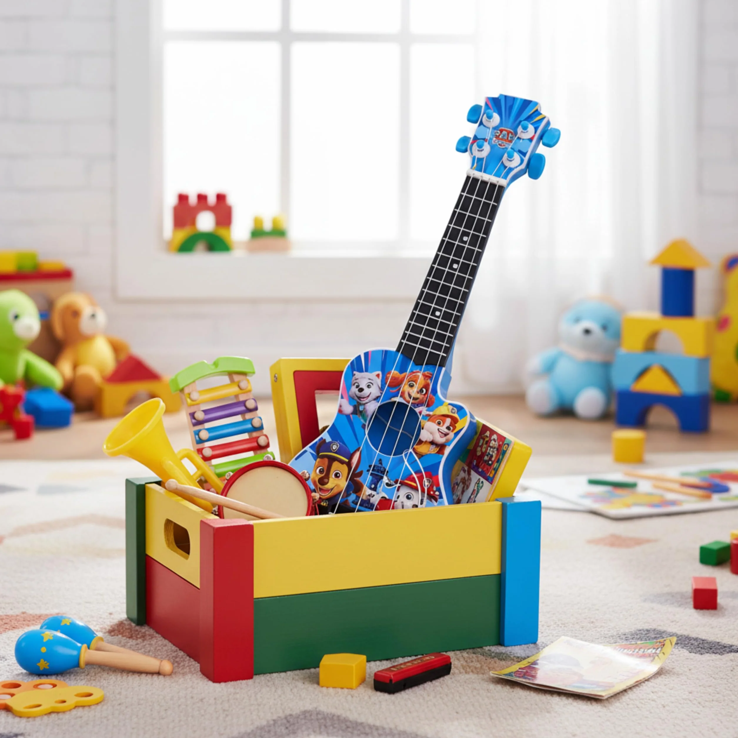 Paw Patrol La Mia Prima Chitarra 40 cm Strumento Musicale Giocattolo per Bambini Età 3+
