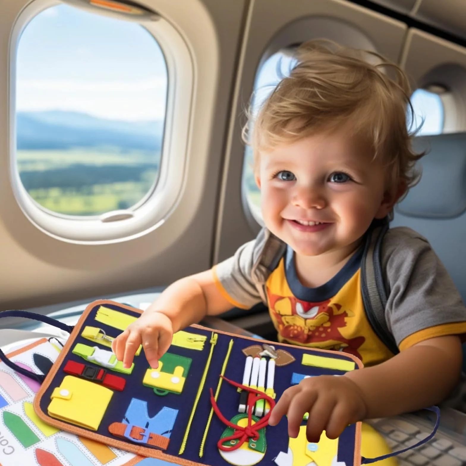 Montessori Pannello Sensoriale Coperte 91 Giocattoli Apprendimento Sensoriale Bambini Ragazzi Ragazze 1 2 3 4 Anni Educazione Giocattoli Turistici Numeri Lettere Forma Dipinto
