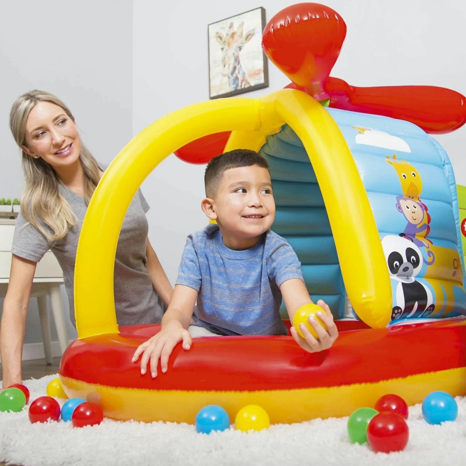 Palline per Piscina di Palline 50 Pezzi Giocattoli Riutilizzabili per | Palline Antistress da 7 cm per Recinto per Giochi, Tenda, Piscina, Festa di Compleanno, Decorazione