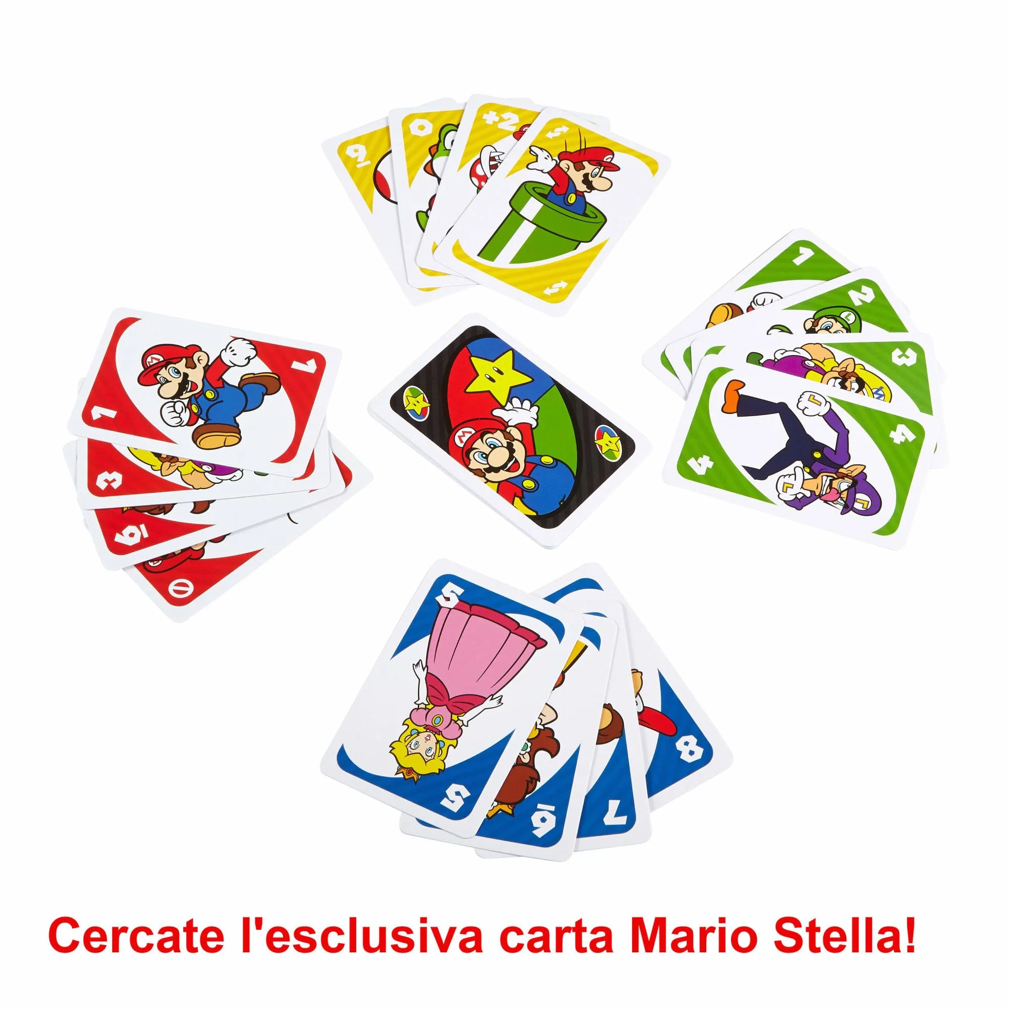 Mattel Games - UNO Versione Super Mario Bros, Gioco di Carte per Famiglie e Bambini 7+ Anni, DRD00