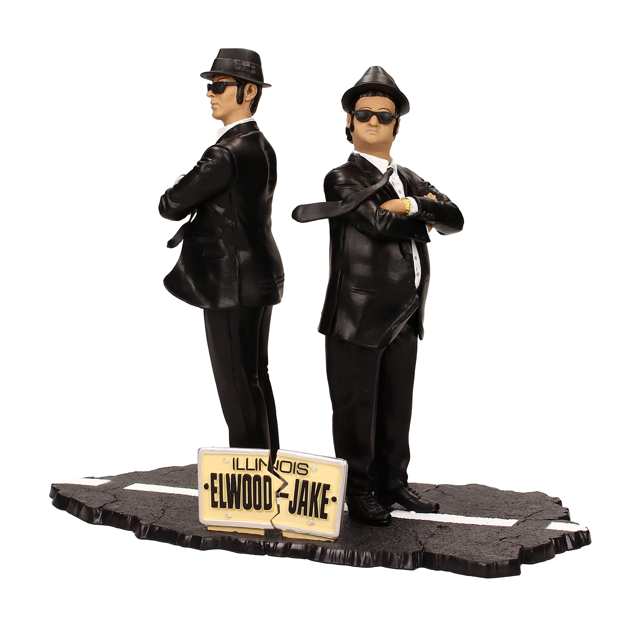 SD Toys - Movie Icons The Blues Brothers Jake & Elwood Figure Set, Multicolore, 7"(cca. 18cm)