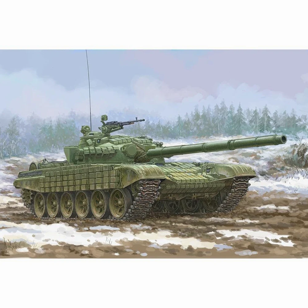 Trumpeter - Modello Carro Soviet T-72 Ural with Kontakt-1 Reactive Armor 09602 1/35° Modello Carro Promo