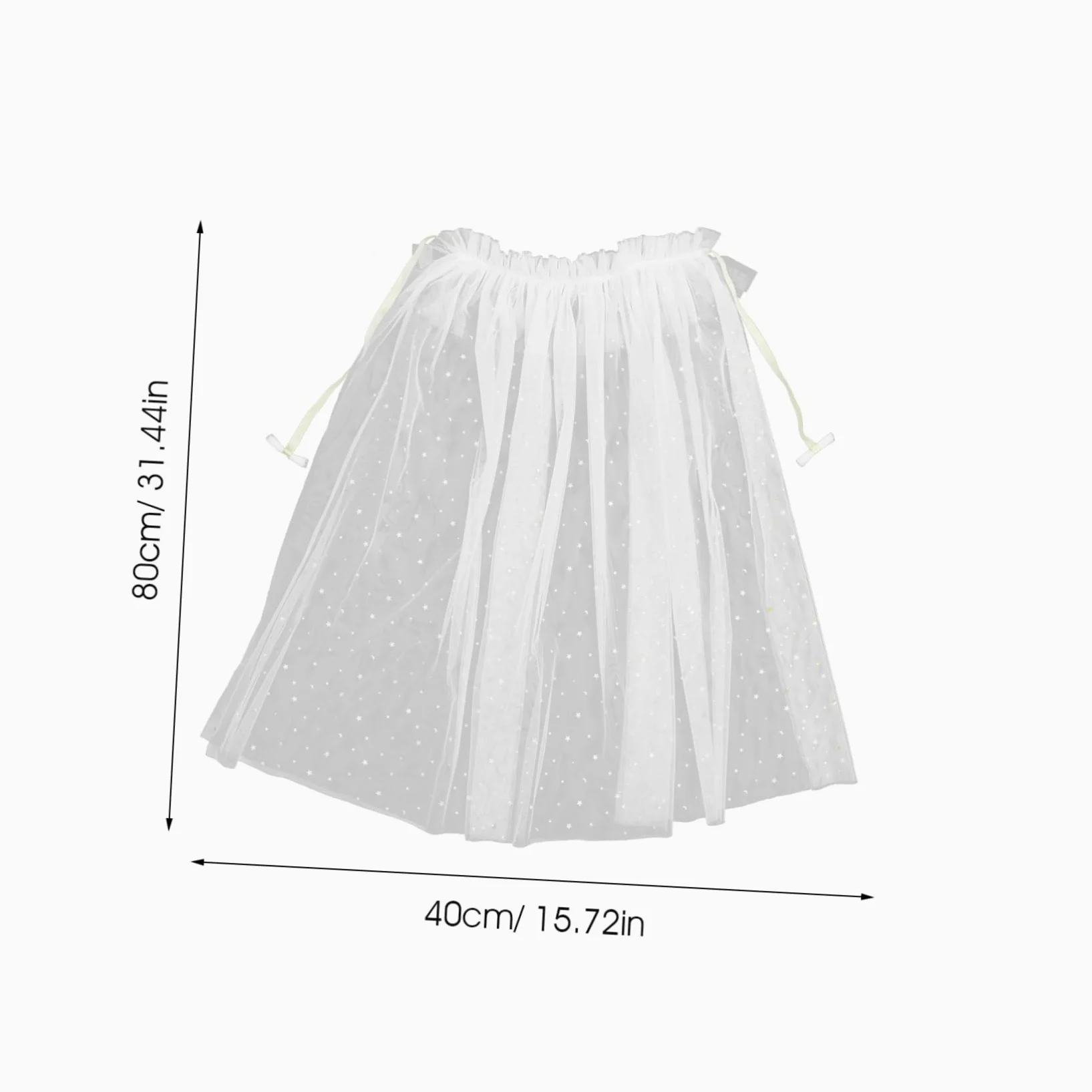 1pezzi Mantello Di Garza Per Bambina Bianco Mantello Da Festa Costume Da Mascherata Per Ragazzo Ragazza Facile Indossare e Pulire Per Feste Di Compleanno Ed Eventi Tema