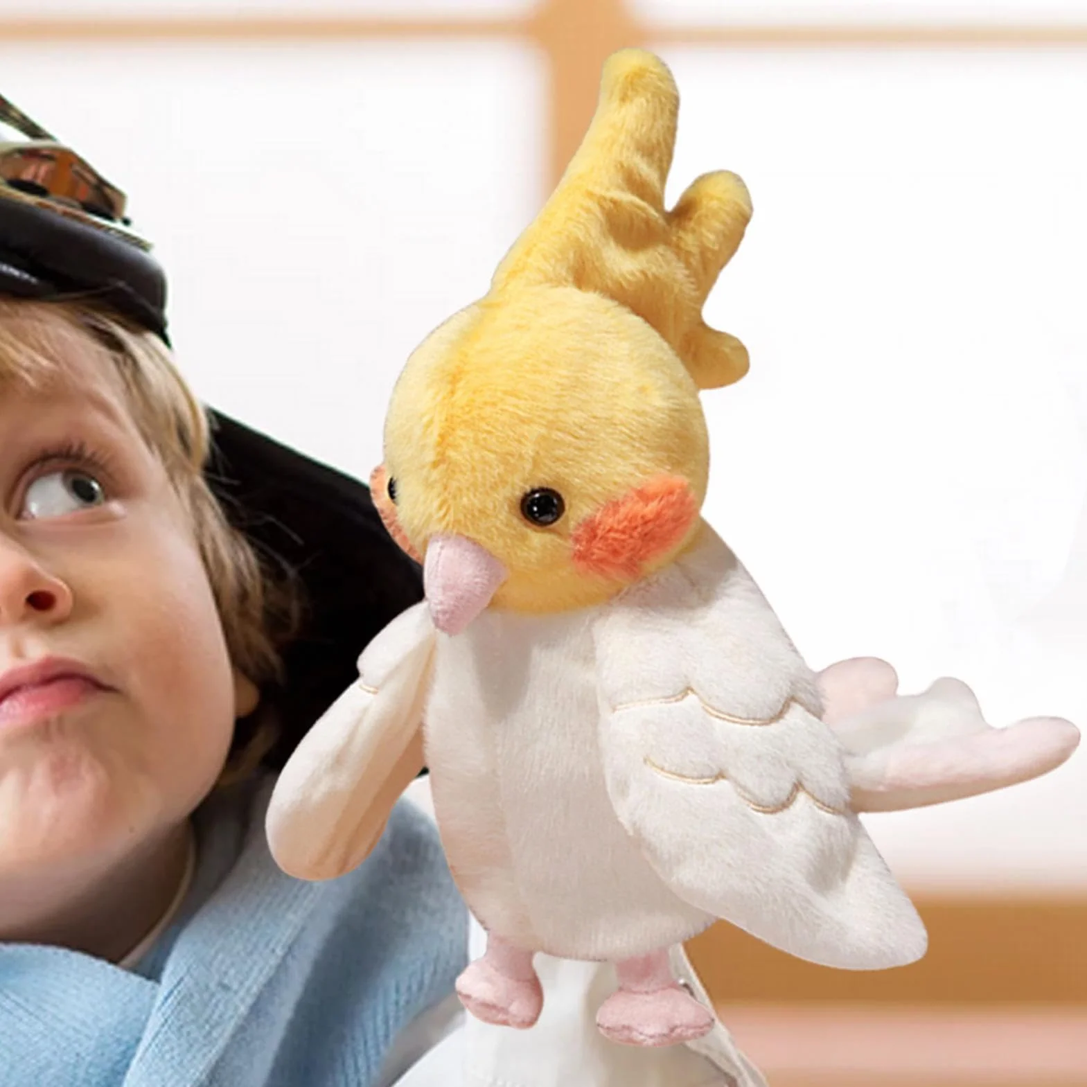 PACCHIO PARRROT TRAVE INTERACTIVE PEACHIO Burattino a mano animale peluche per animali domestici giocattolo imbalsamato per bambini ragazzi