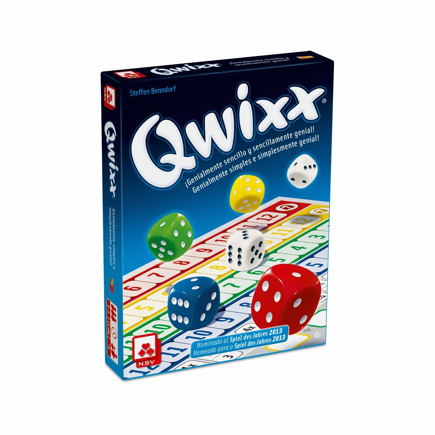 NSV QWIXX. Gioco di dadi e strategia mentale. Edizione spagnola.