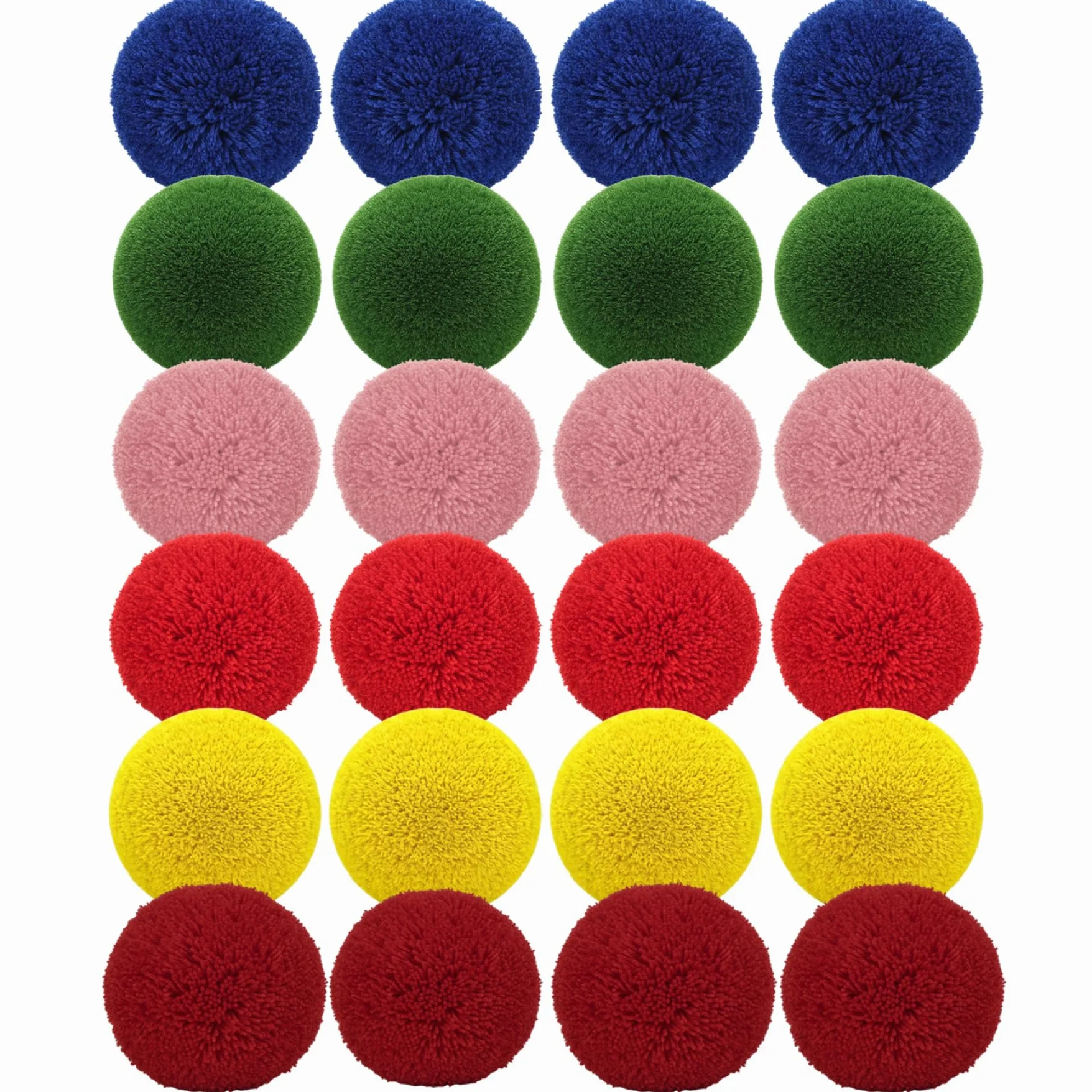 Confezione da 24 Palline di Filato, Palline morbide e Soffici da 10 cm per Bambini e Adulti, da Gioco sicure per Giochi all'aperto al Coperto, Pallamano, Casuale