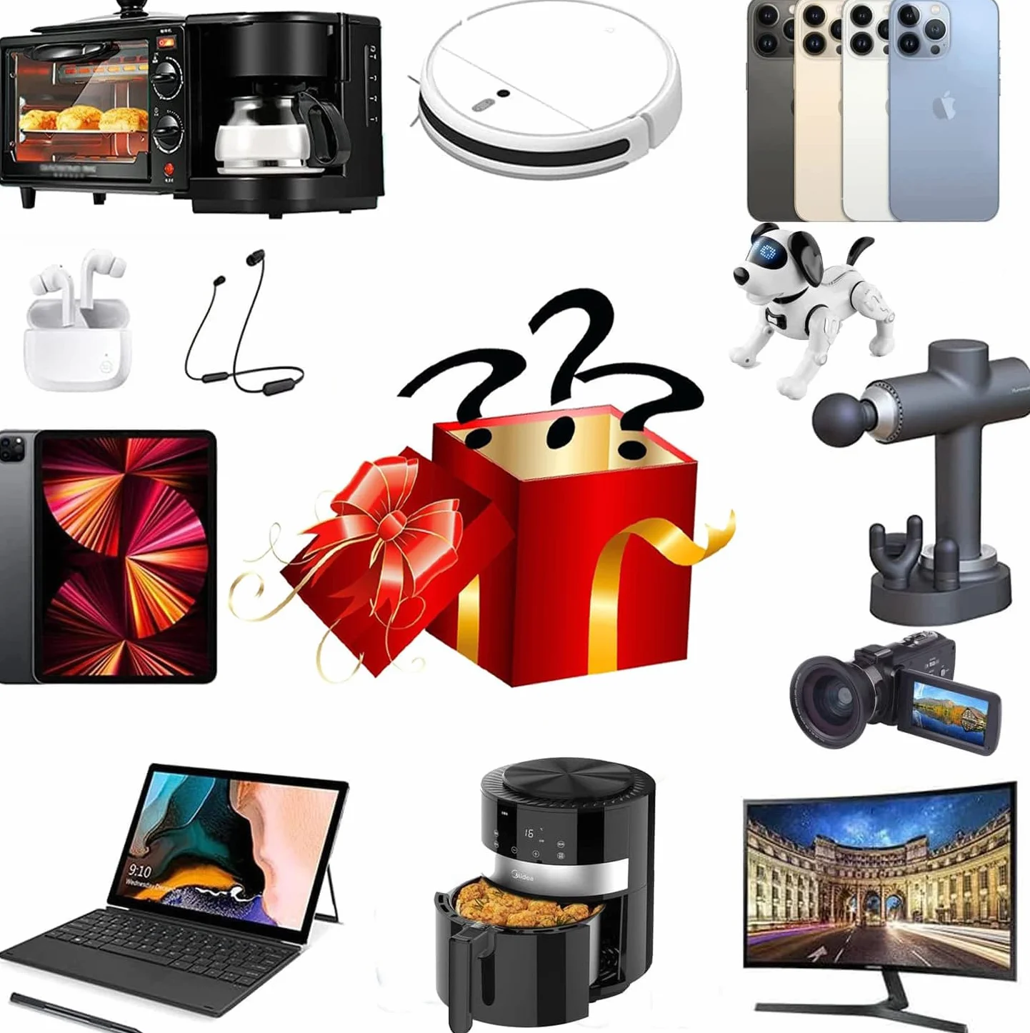 Maxreturns_Electronic_Box per la vendita di computer console di gioco telefoni cellulari, nero elettronico VPS55