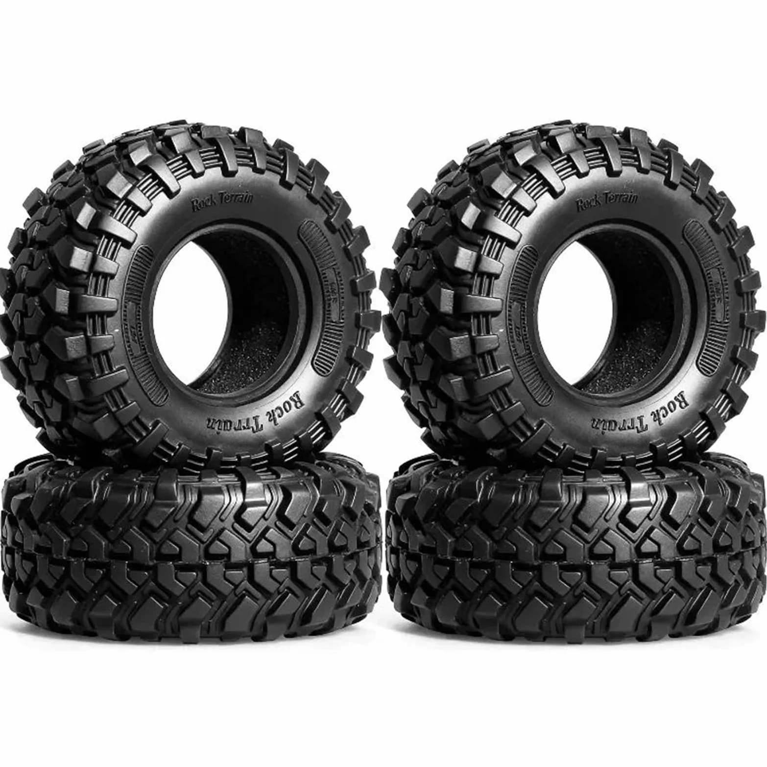 Per Trx4m Per Axial Per Scx24 Trxs Ax24 1/18 1/24 Rc Auto 4 Pezzi 1.3In Pneumatici Cingolati Morbida Gomma Appiccicosa Diametro Esterno 64mm Ricambi Modellini RC