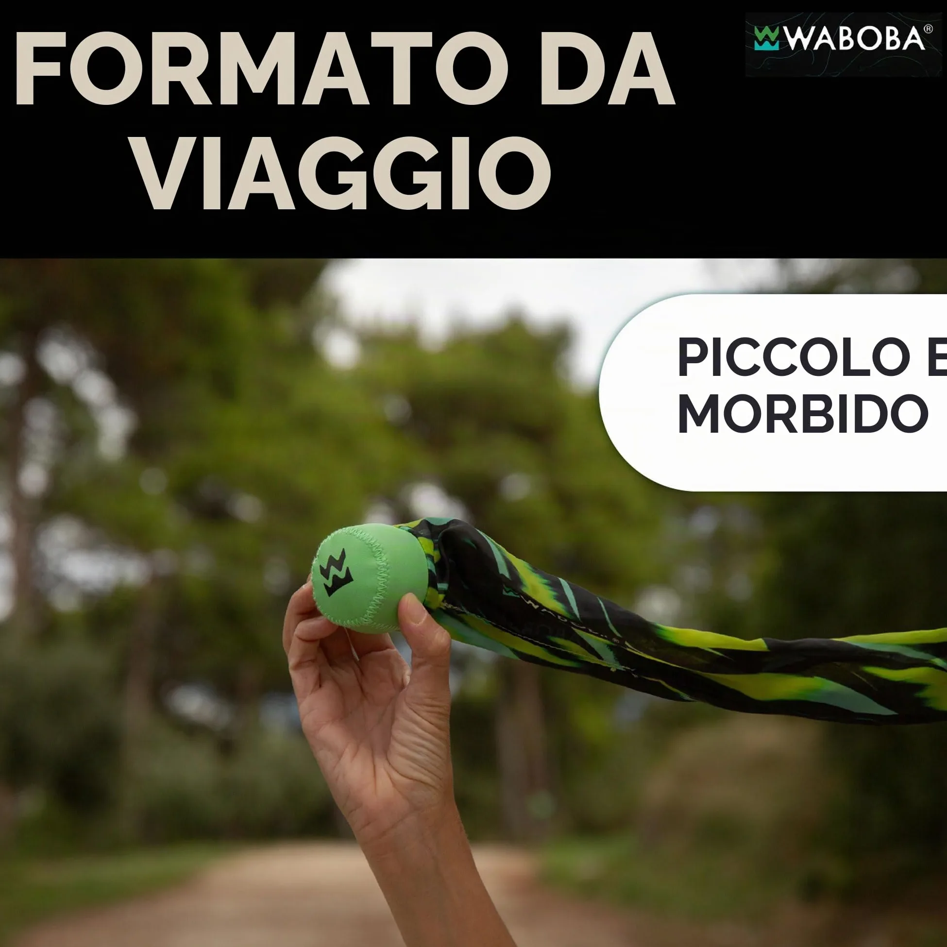 Waboba Tailball - Giocattolo da lancio con coda lunga, 80 cm, per bambini e adulti
