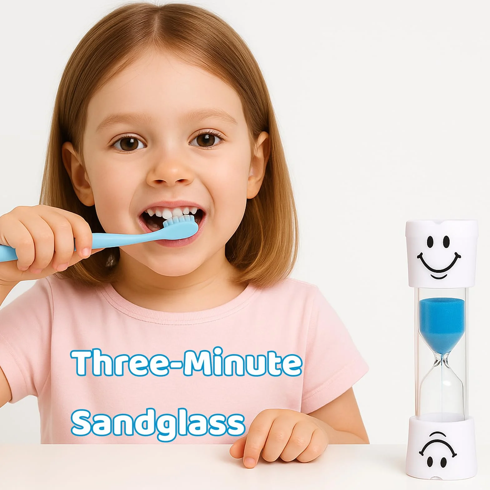 3 pezzi Set di clessidre per bambini, timer 3 minuti per lavare i denti, orologio educativo per bambini piccoli, clessidre colorate per imparare il tempo