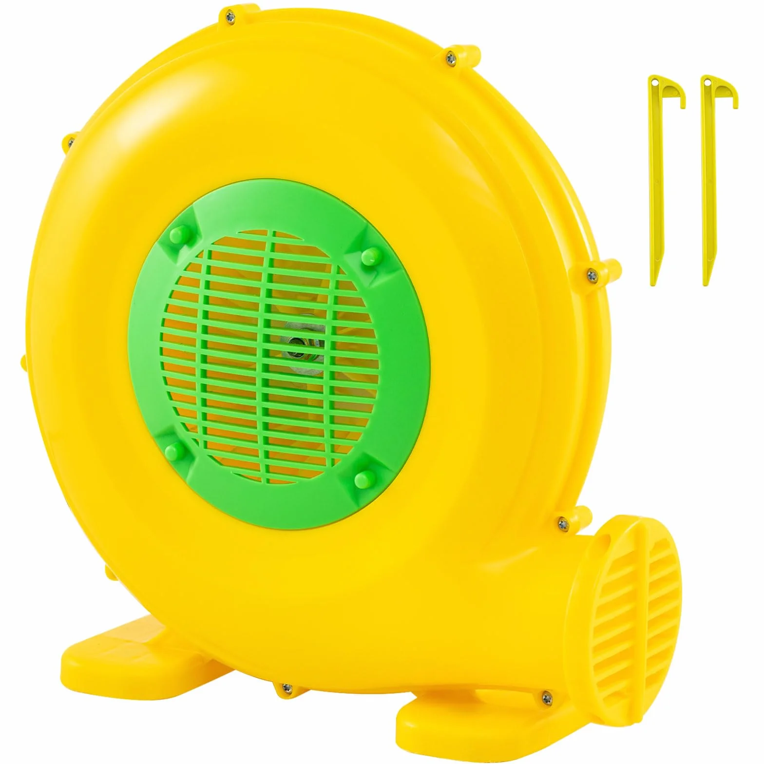 COSTWAY Ventilatore di Aria del Castello Gonfiabile, Soffiatore per Giochi Gonfiabili con Cavo di Alimentazione, Picchetti da Terreno, per Castello Gonfiabile, Scivolo Acquatico 450W