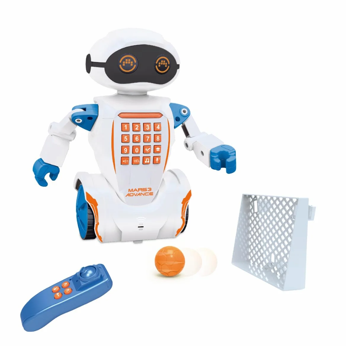 ODS - Radiocom Mars 3 Advance, Robot Radiocomandato ad Infrarossi, Funzione Movimento, Registrazione Vocale, Altezza 22,5 cm, Età Consigliata +6 Anni