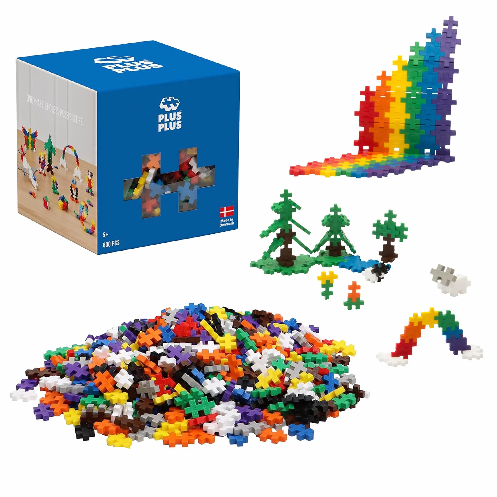 Plus-Plus PP32571 - Plus-Plus Mini Basic 600, Modelli/Colori Assortiti, 1 Pezzo