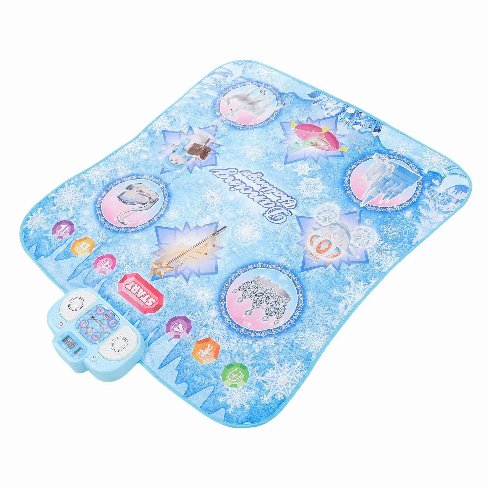 Tappetino da Ballo Elettronico per Bambini Gioco di Sfida Musicale per Giocatore Singolo per L'intrattenimento Quotidiano e la Prima Educazione Tessuto ABS PE 91 X 87,5 Cm