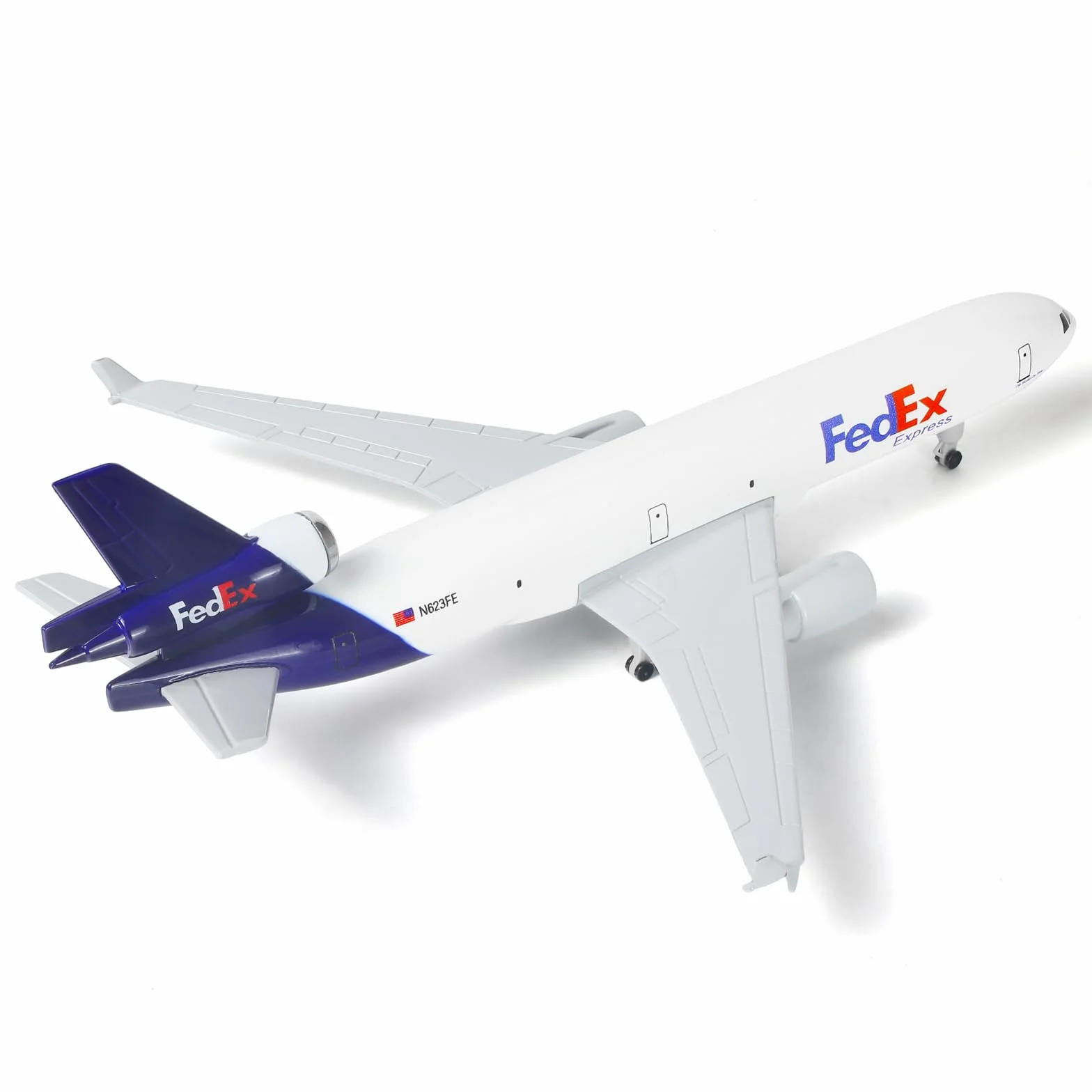 Modellino di aereo in metallo pressofuso FedEx MD-11 - 21,1 cm cargo per adulti e collezioni