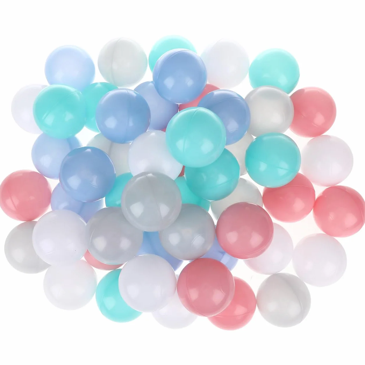 50 Palle Oceaniche Da 6 Cm in Plastica Per Piscina Di Palline Bambini, Giocattolo Da Bagno Educativo Multicolore Per Ragazzi e Ragazze