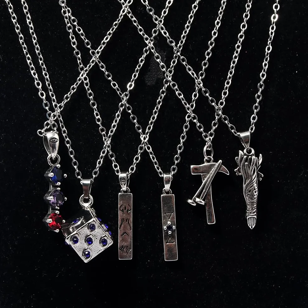 GojoSatorus Collana Argento Elegante Ciondolo Cosplay Accessori