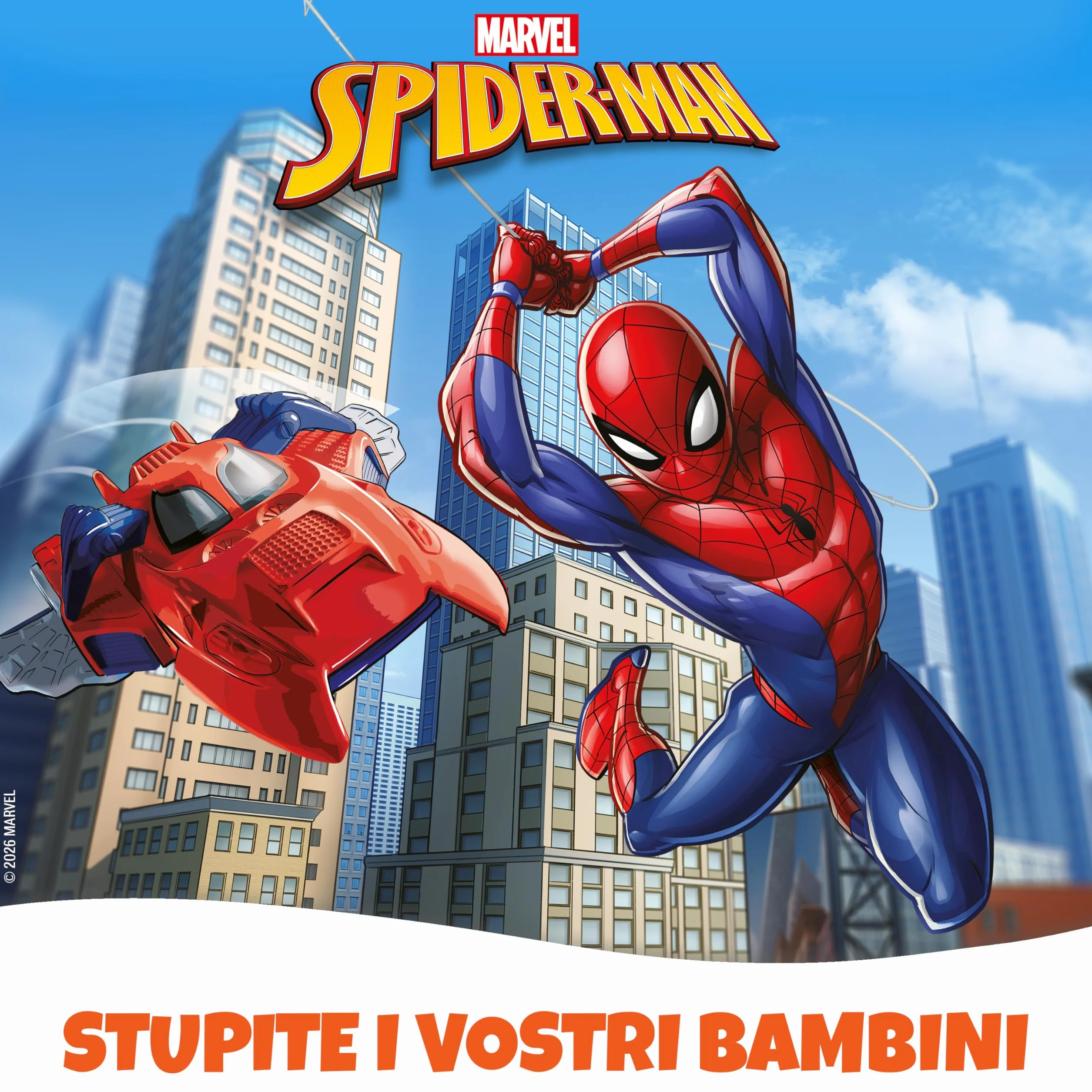 Kinder GranSorpresa Maxi Spider-Man, Uovo di Pasqua Kinder 2026 di Finissimo Cioccolato al Latte con Sorpresa Marvel Spider-Man, 220 g