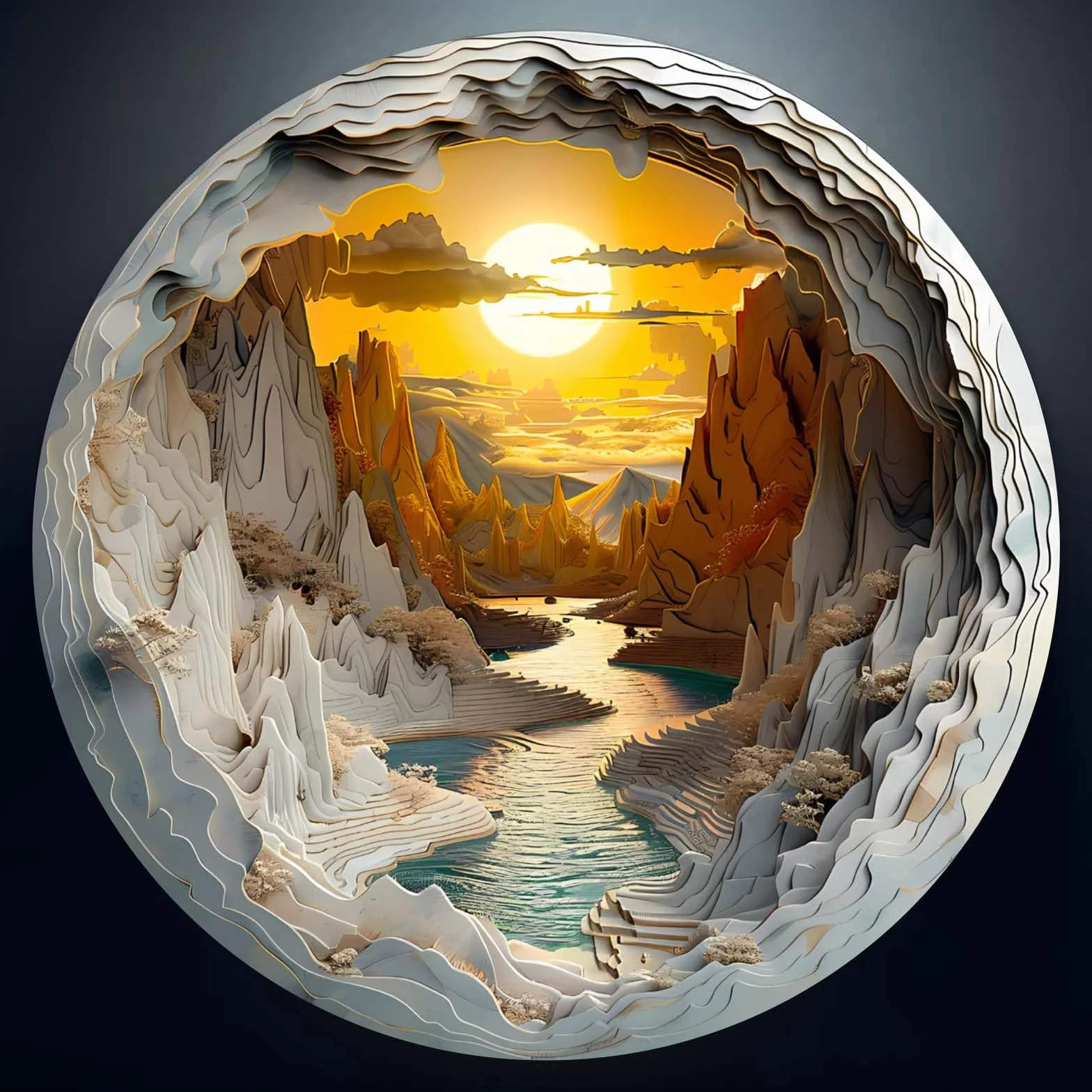 Puzzle in legno per adulti, effetto visione 3D, forma unica all'interno della grotta, puzzle in legno per adulti, puzzle in legno, sfida, puzzle in legno (L-34 x 34 cm, 300 pezzi)